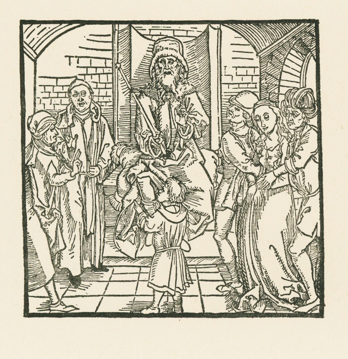 Šalamounův soud od Albrecht Dürer or Duerer