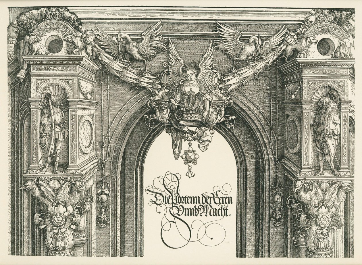 Vítězný oblouk císaře Maxmiliána I. od Albrecht Dürer or Duerer