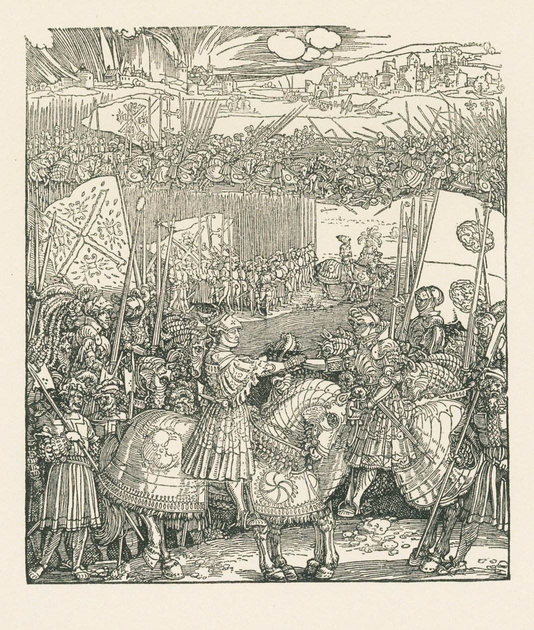 Vítězný oblouk císaře Maxmiliána I. od Albrecht Dürer or Duerer