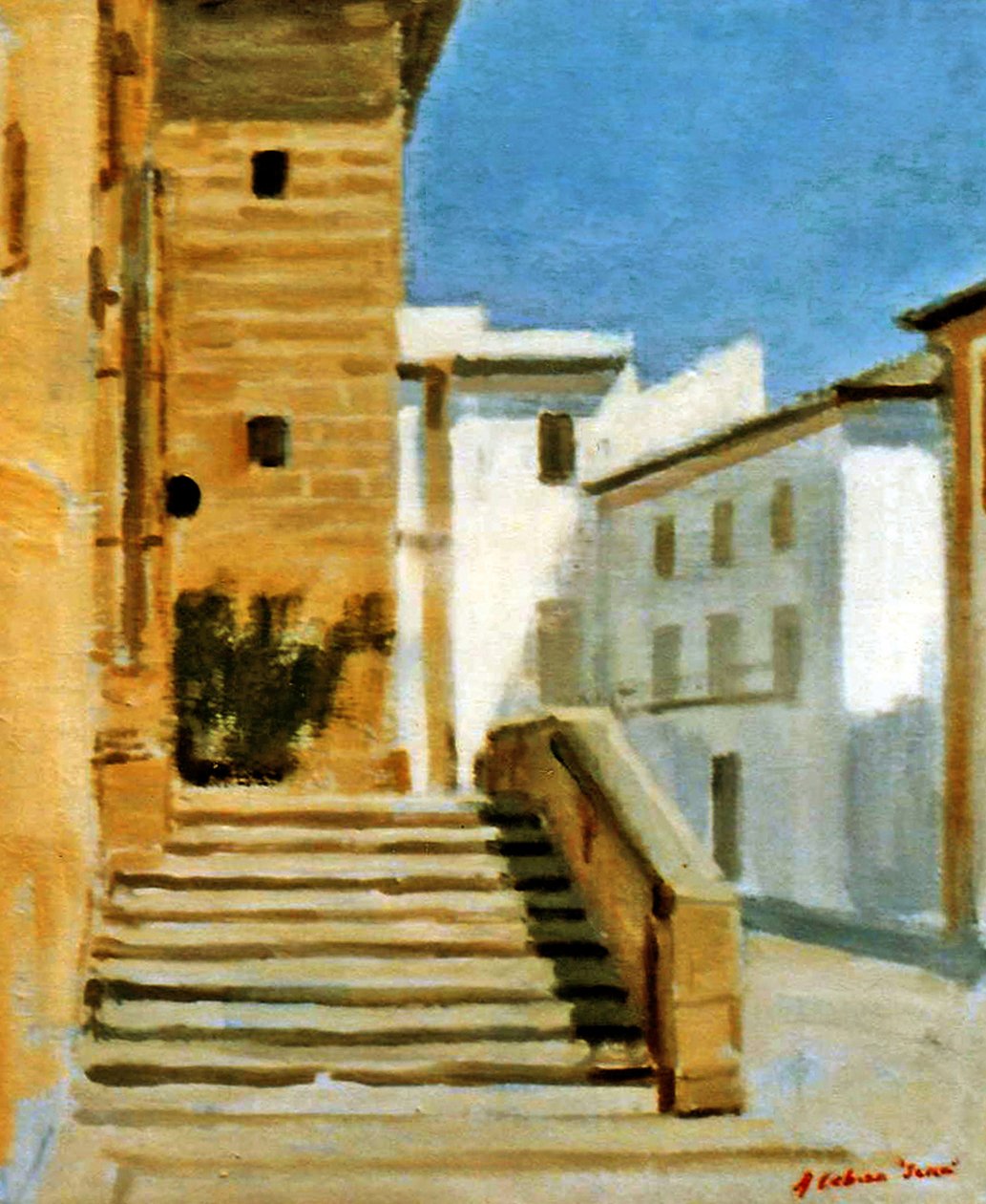 Kostelní náměstí Jávea od Alejandro Cabeza