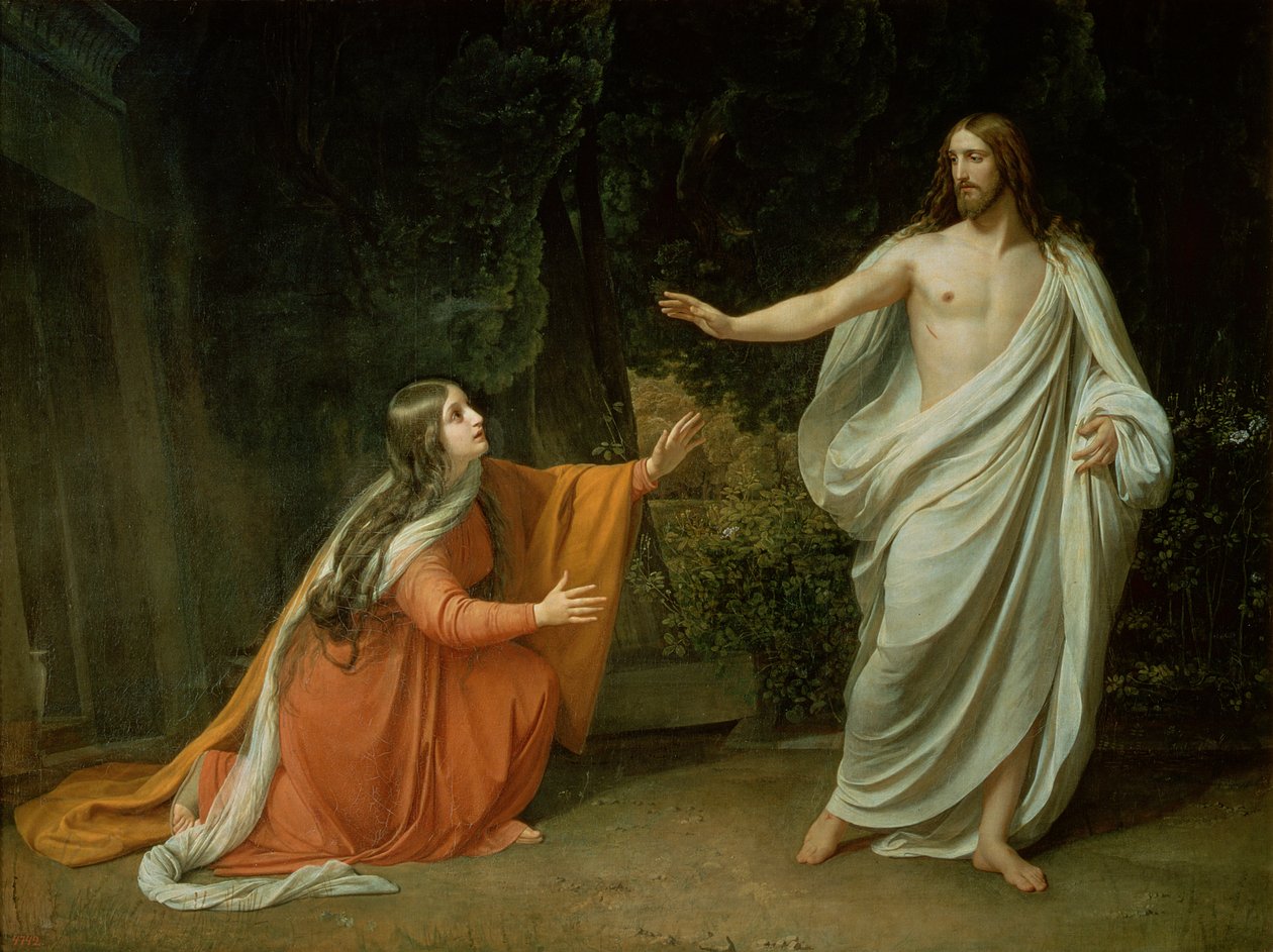 Zjevení Krista Marii Magdaleně, 1835 od Aleksandr Andreevich Ivanov