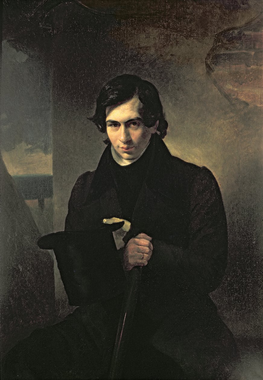 Portrét ruského autora Nestora Kukolnika (1809-1868), 1836 od Aleksandr Pavlovich Bryullov