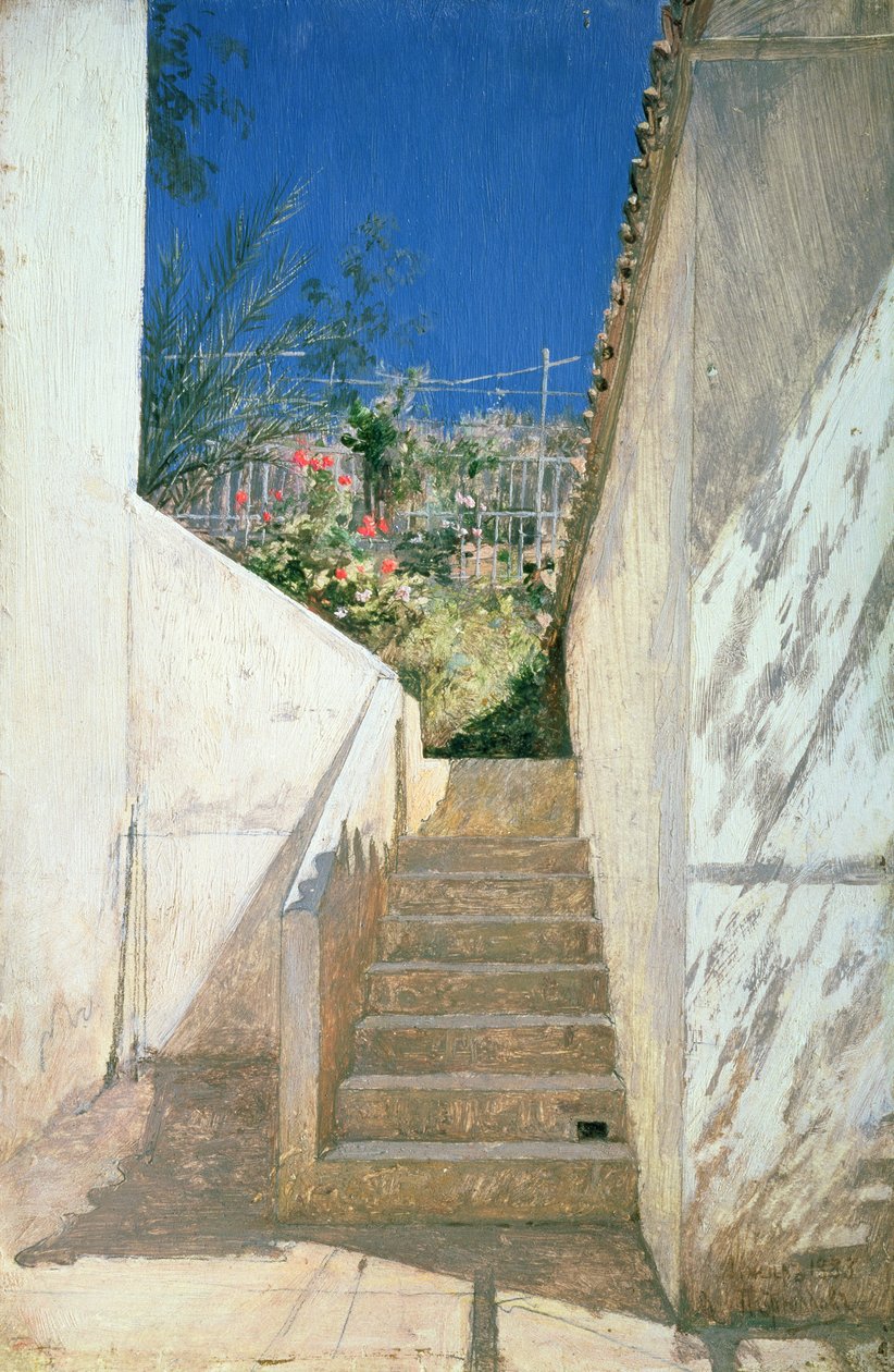 Kroky v zahradě, Alžírsko, 1883 od Aleksandr Pavlovich Bryullov