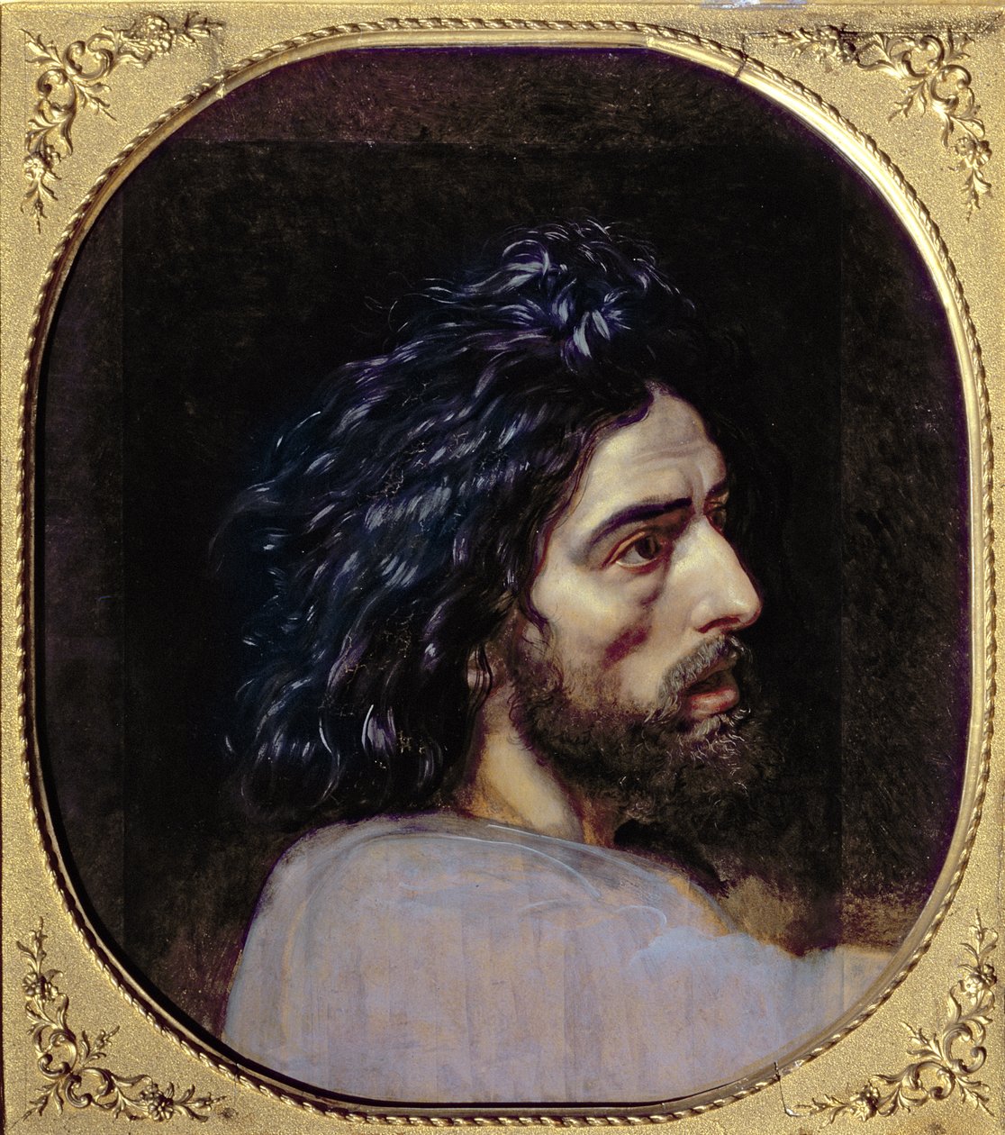 Hlava Jana Křtitele, studie „Zjevení Krista před lidmi“ (olej na papíře) od Aleksandr Andreevich Ivanov