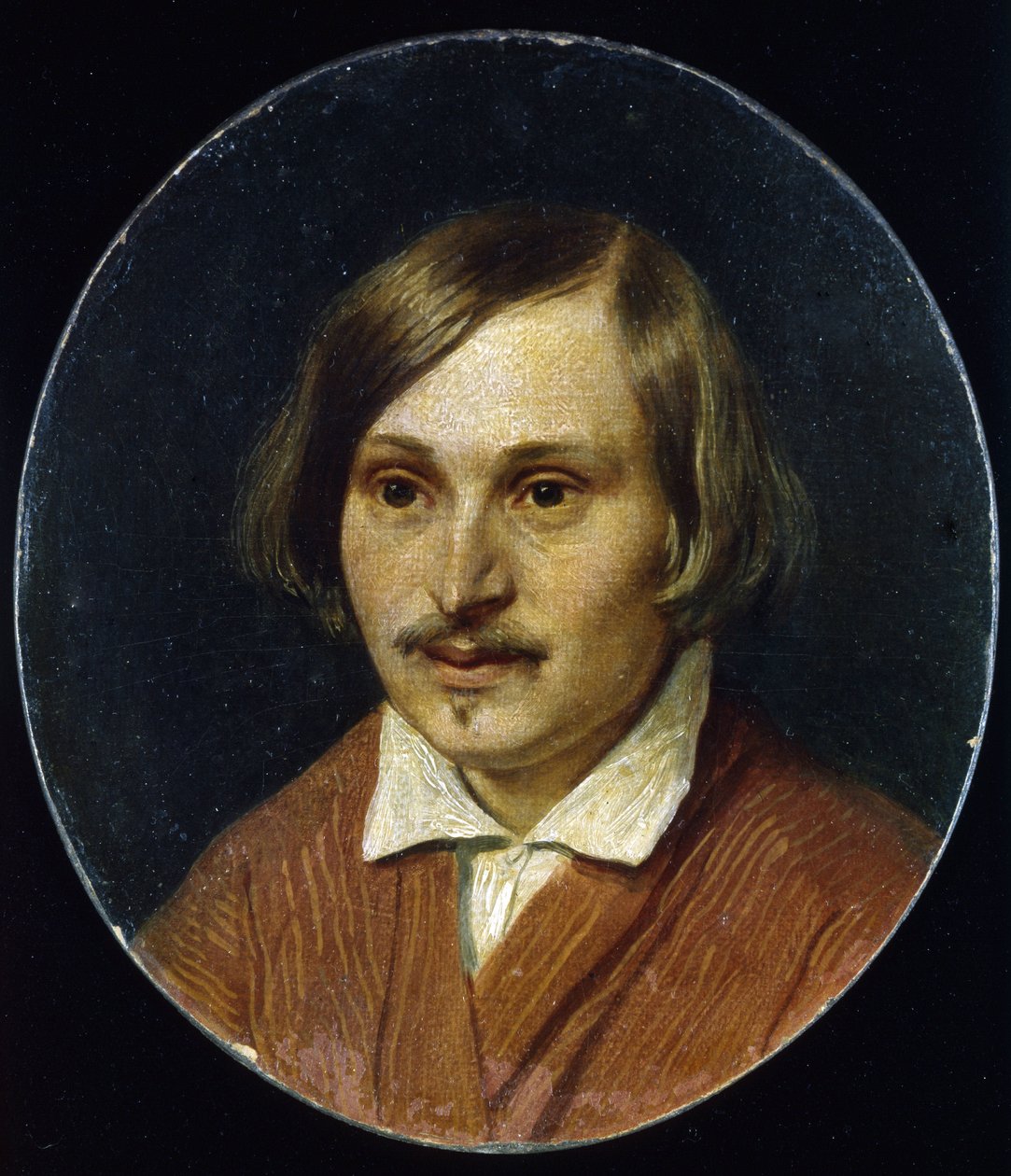 Portrét spisovatele Nicolase Gogola (1809-1852) (Portrét autora Nikolaje Gogola). Obraz Alexandra Andrejeviče Ivanova (1806-1858), olej na plátně od Aleksandr Andreevich Ivanov