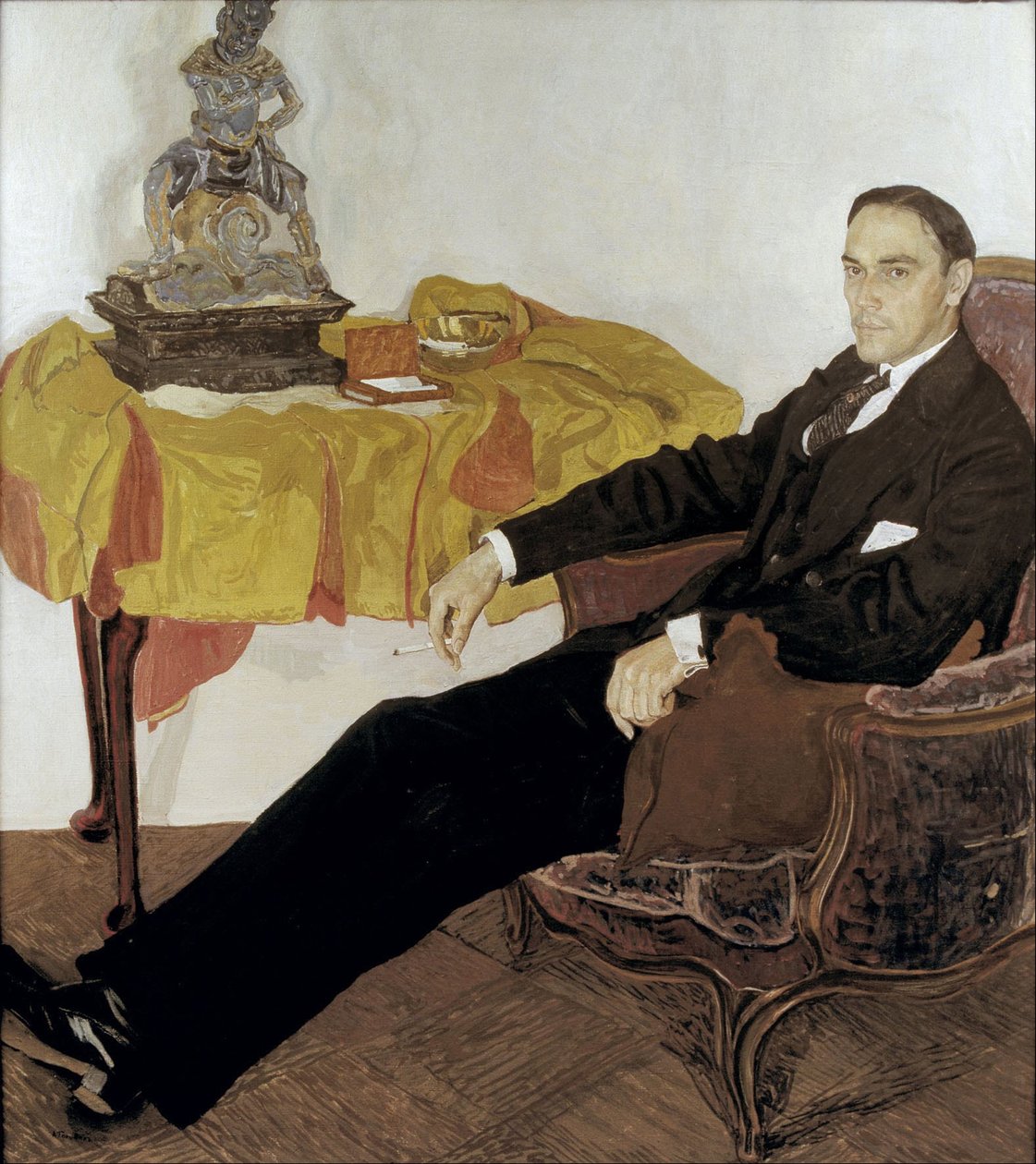 Portrét Michaila Ivanoviče Těreščenka 1886-1956, 1911-1914 od Aleksandr Jakovlevic Golovin