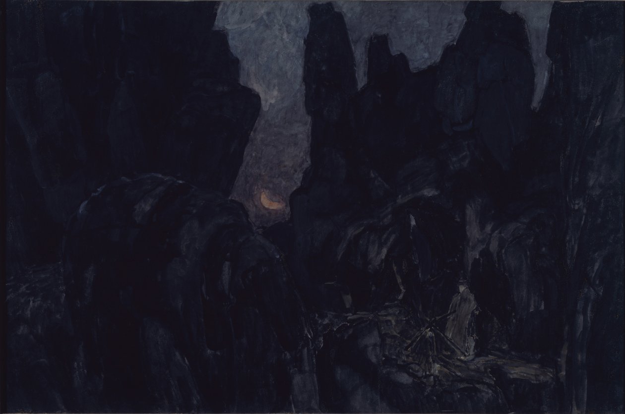 Scénický návrh k opeře Carmen G. Bizeta, 1908 od Aleksandr Jakovlevic Golovin
