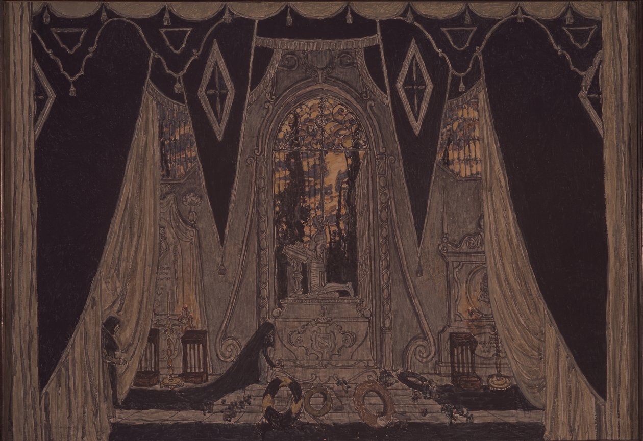 Scénografie ke hře Don Juan od J.-B. Molliére, 1910 od Aleksandr Jakovlevic Golovin