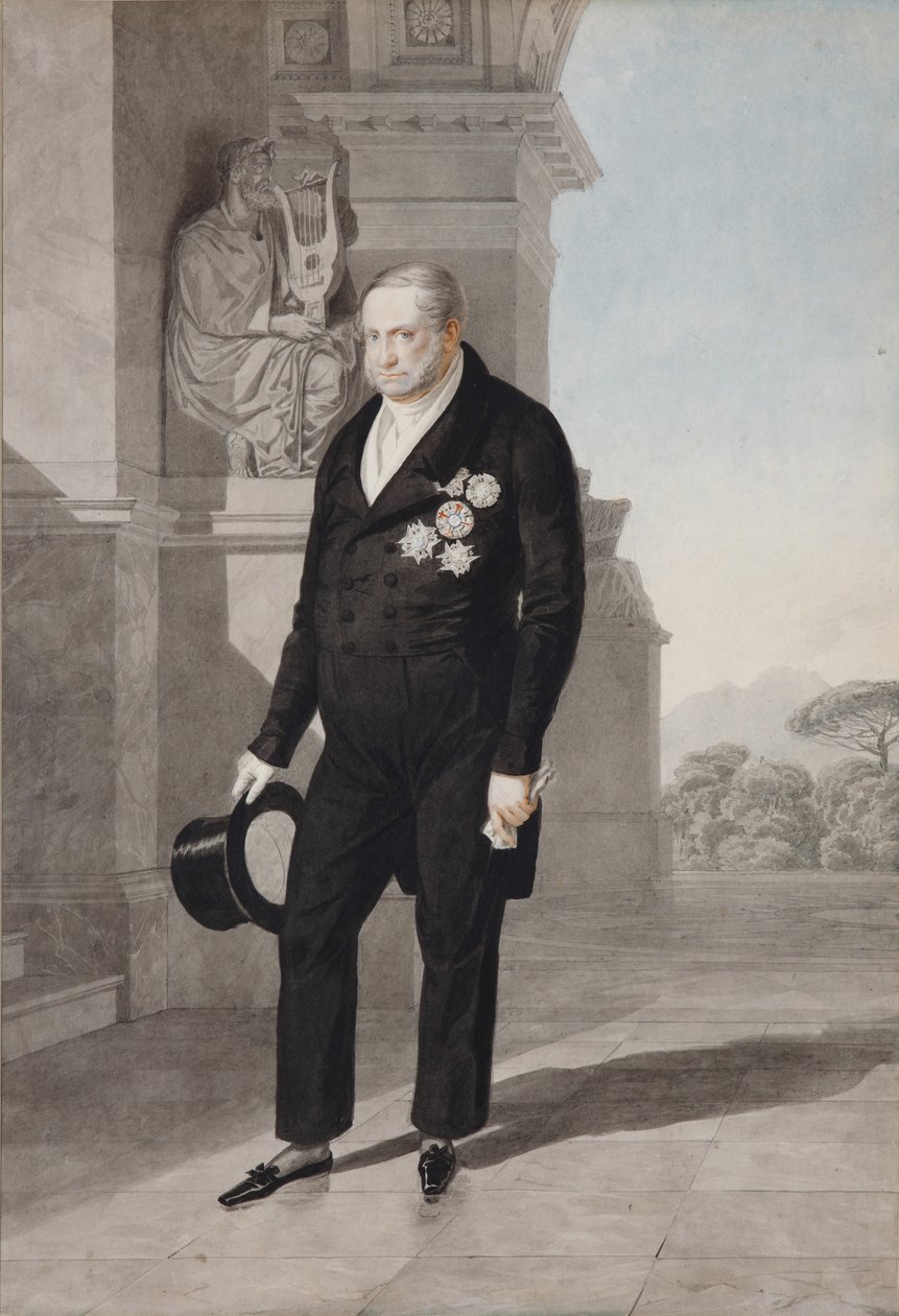 Portrét krále Františka I. ze dvou Sicílií 1777-1830, 1825 od Aleksandr Pavlovich Bryullov