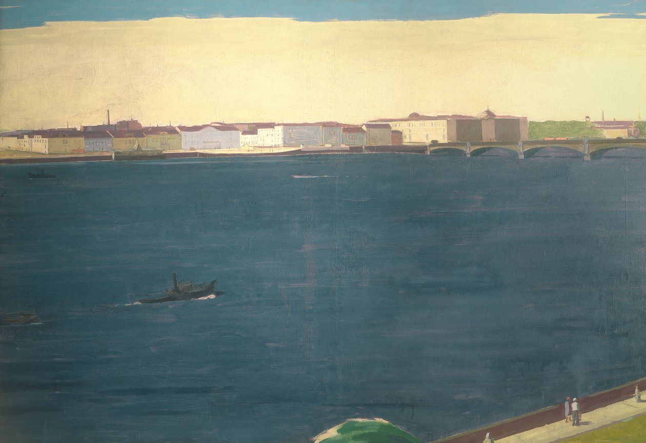 Řeka Něva, 1934 od Aleksei Eremeevich Karev