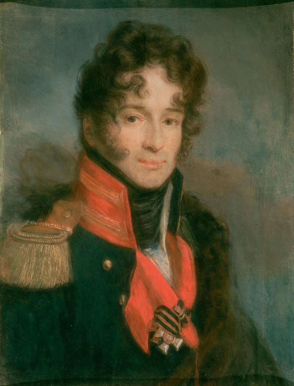 Portrét Petra Alexandroviče Čičerina (1778-1845), 1809-12 (pastel na pergamenu) od Aleksei Gavrilovich Venetsianov