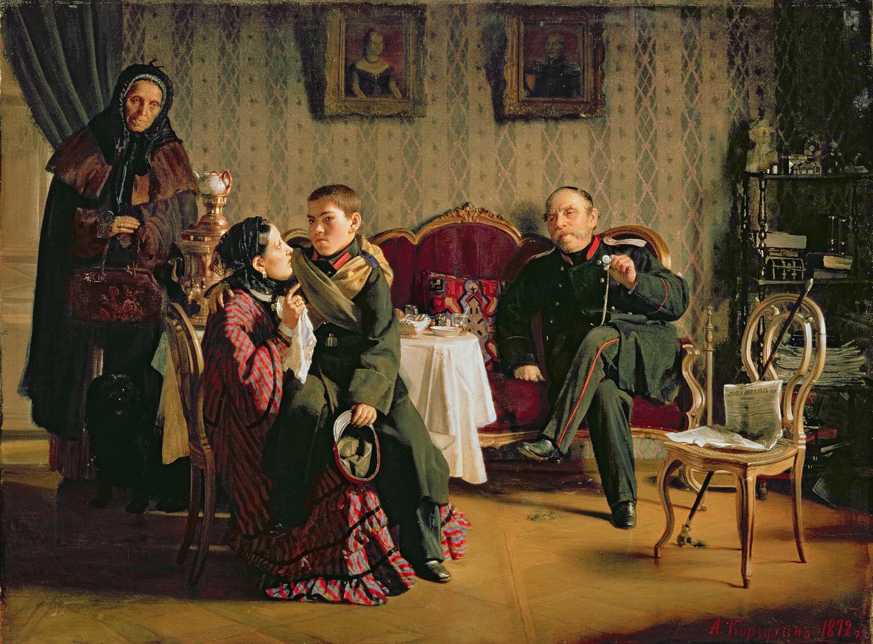 Den rozloučení, 1872 od Aleksei Ivanovich Korzukhin