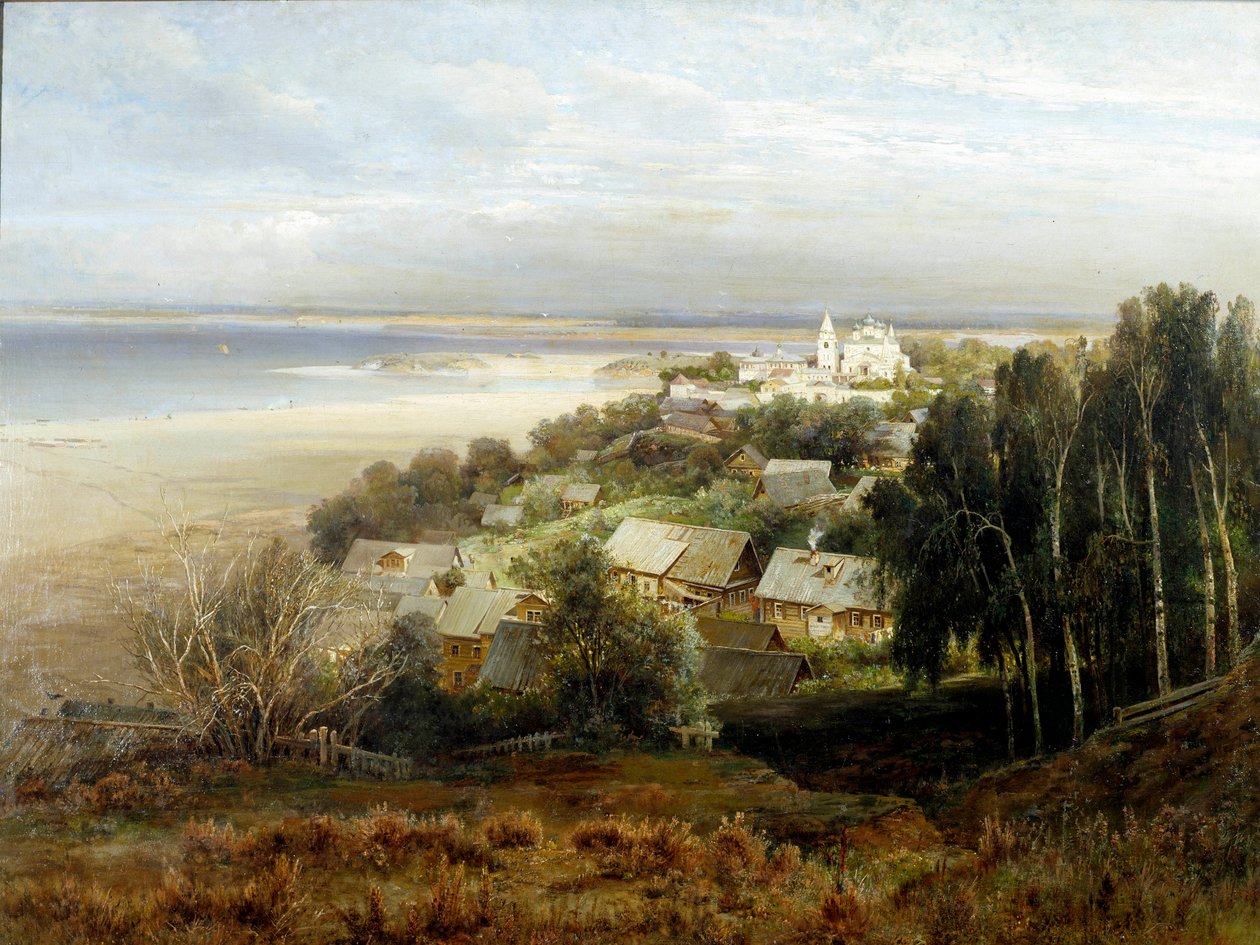 Pečerské kláštery. Obraz Alexeje Savrasova (Savrasova) (1830-1897) od Alexei Kondratjewitsch Sawrassow