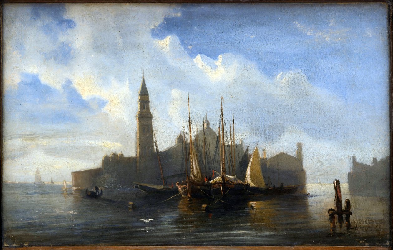 View of Venice par Alexei Petrovich Bogolyubov (Bogoliubů ou Bogolioubů) (1824-1896) od Aleksei Petrovich Bogolyubov