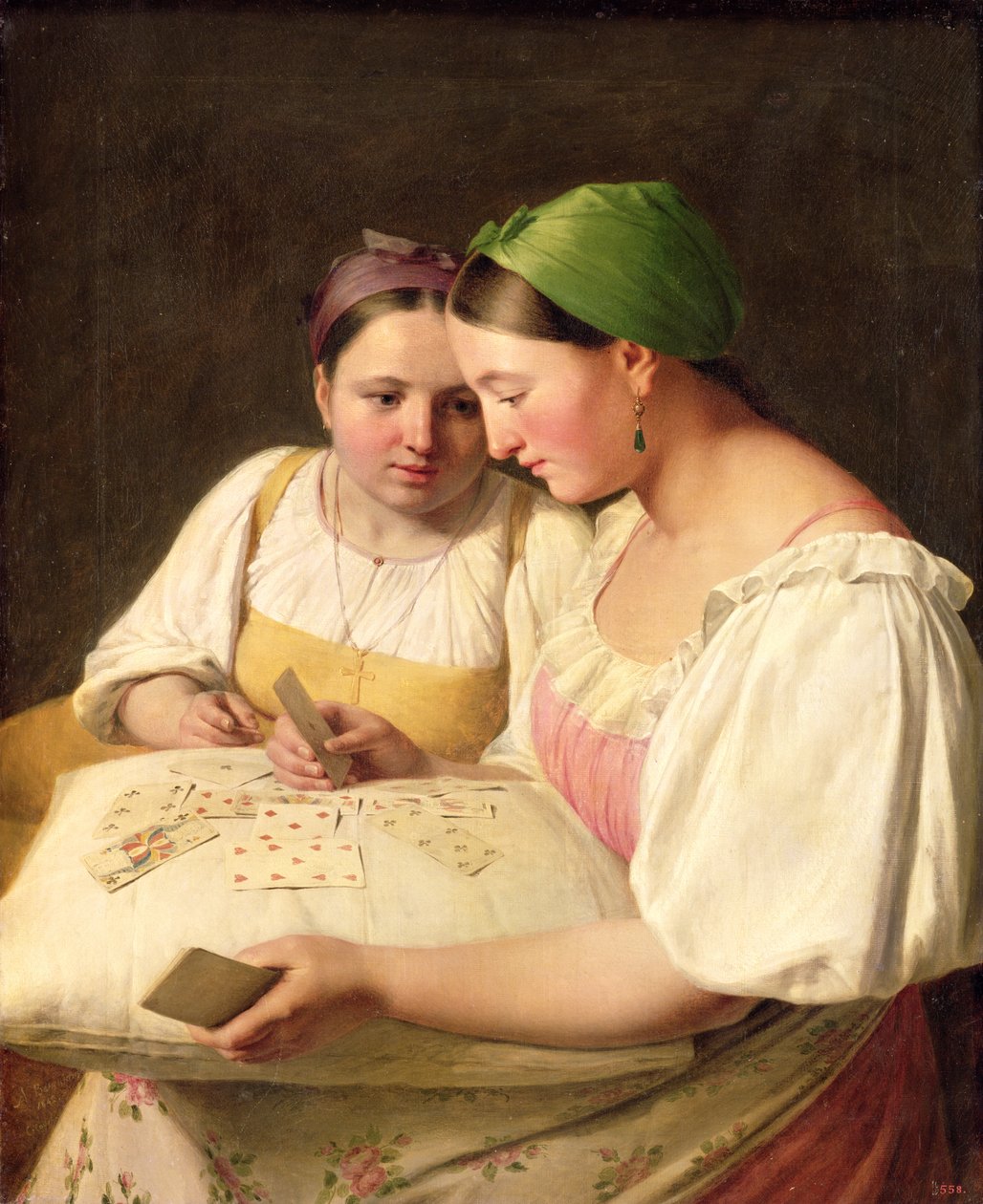 Věštění, 1842 od Aleksei Gavrilovich Venetsianov