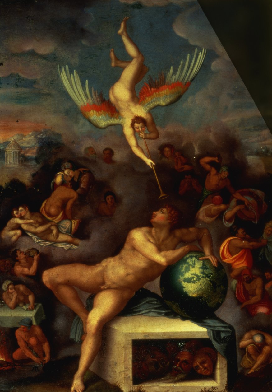 Alegorie života (olej na mědi) od Alessandro Allori