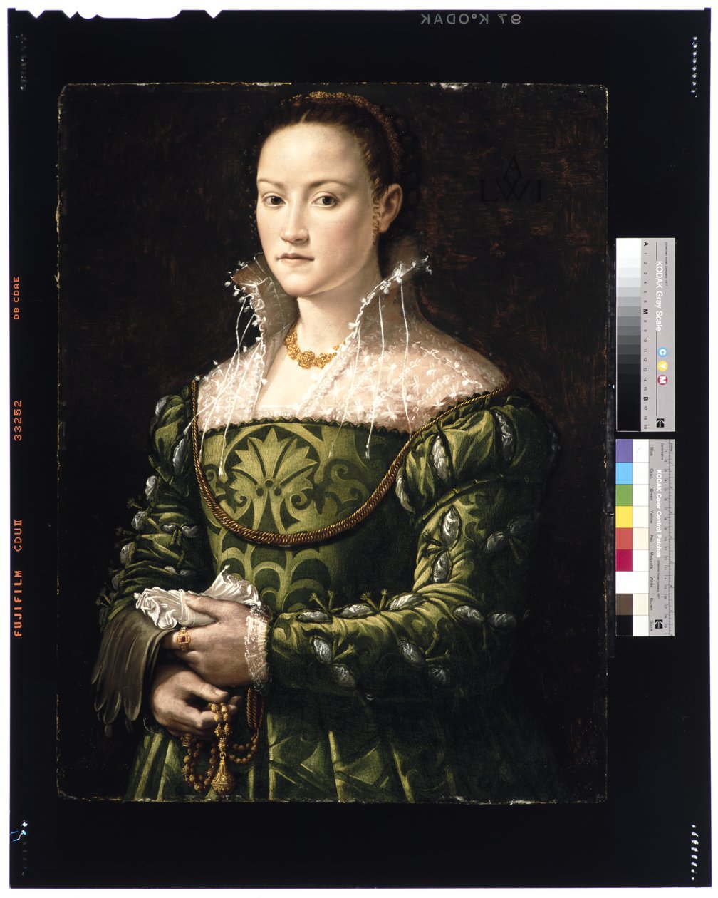 Portrét dámy, kolem roku 1560 od Alessandro Allori