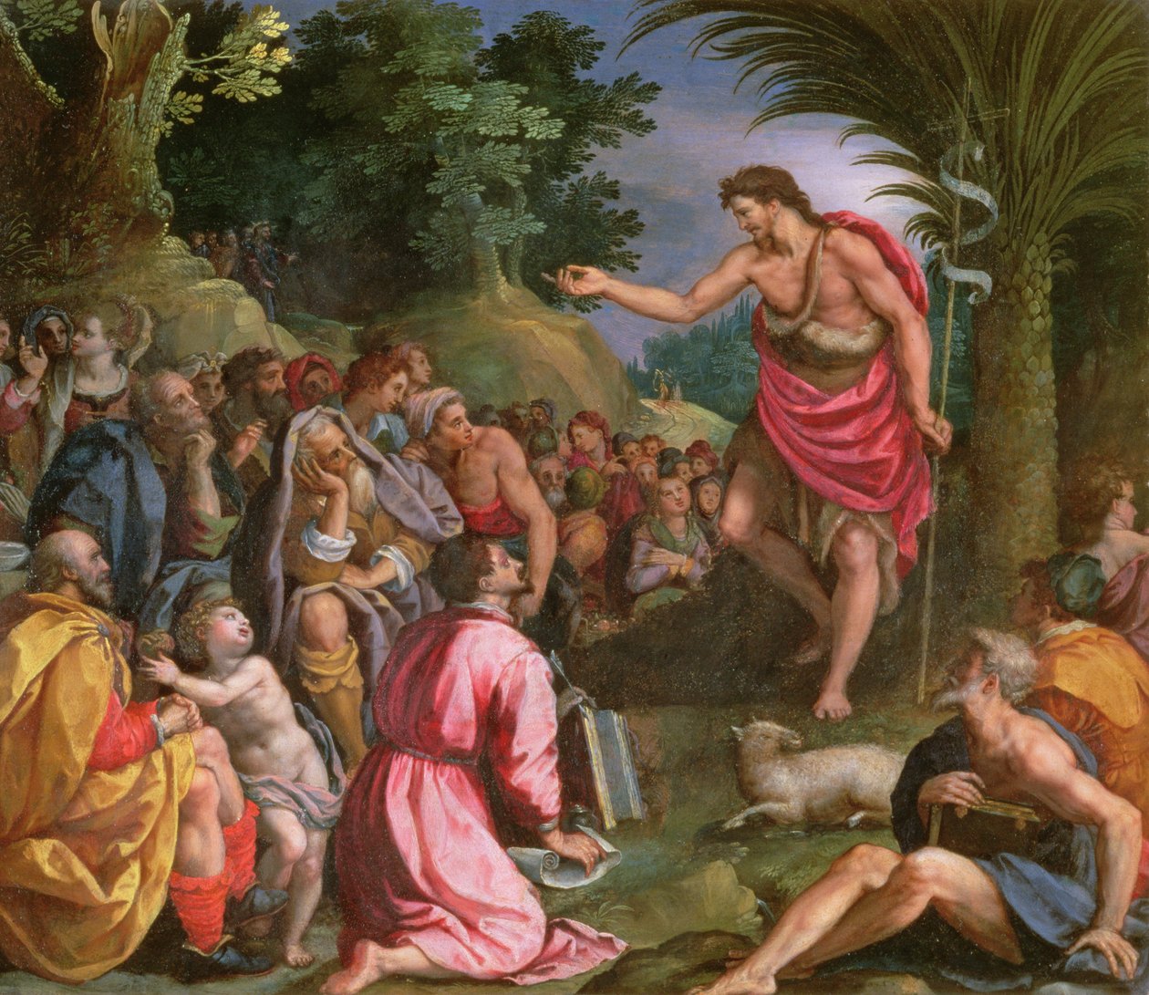 Kázání svatého Jana Křtitele od Alessandro Allori