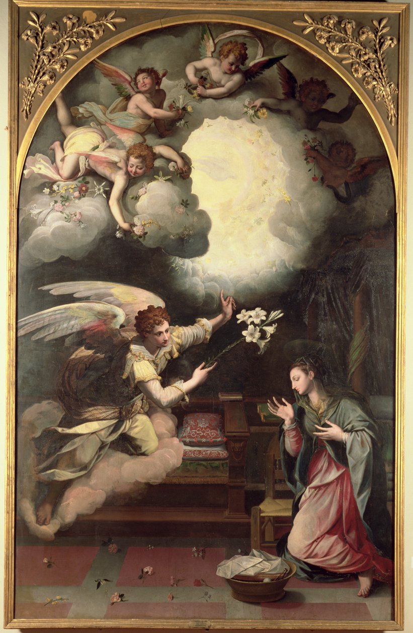 Zvěstování, 1579 od Alessandro Allori
