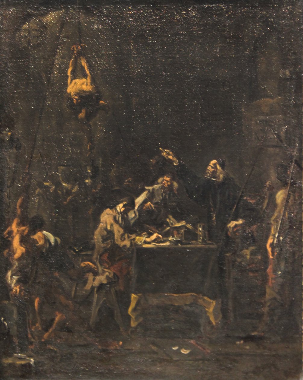 Trapné výslechy (scéna mučení) od Alessandro Magnasco