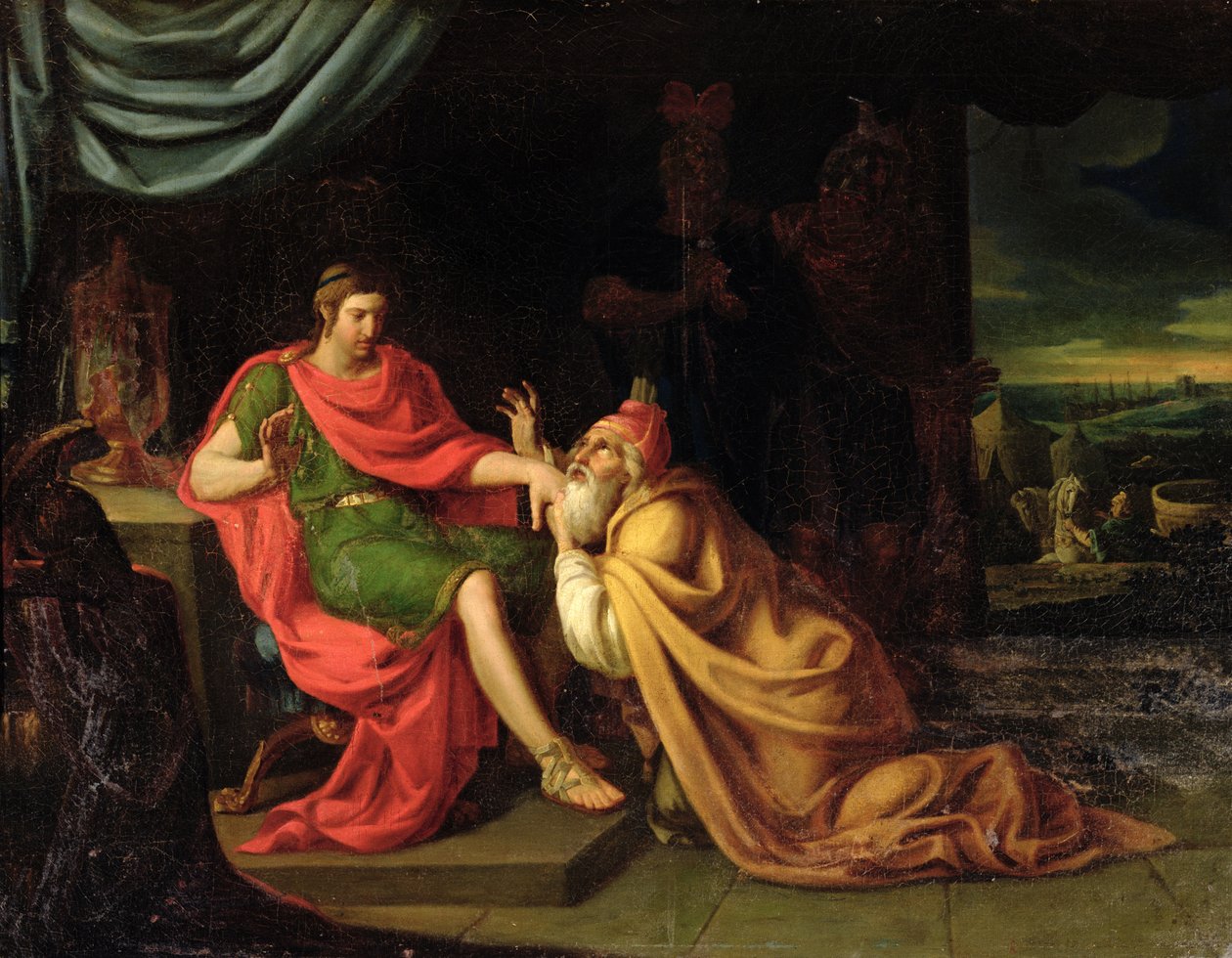 Priam a Achilles od Alessandro Padovanino