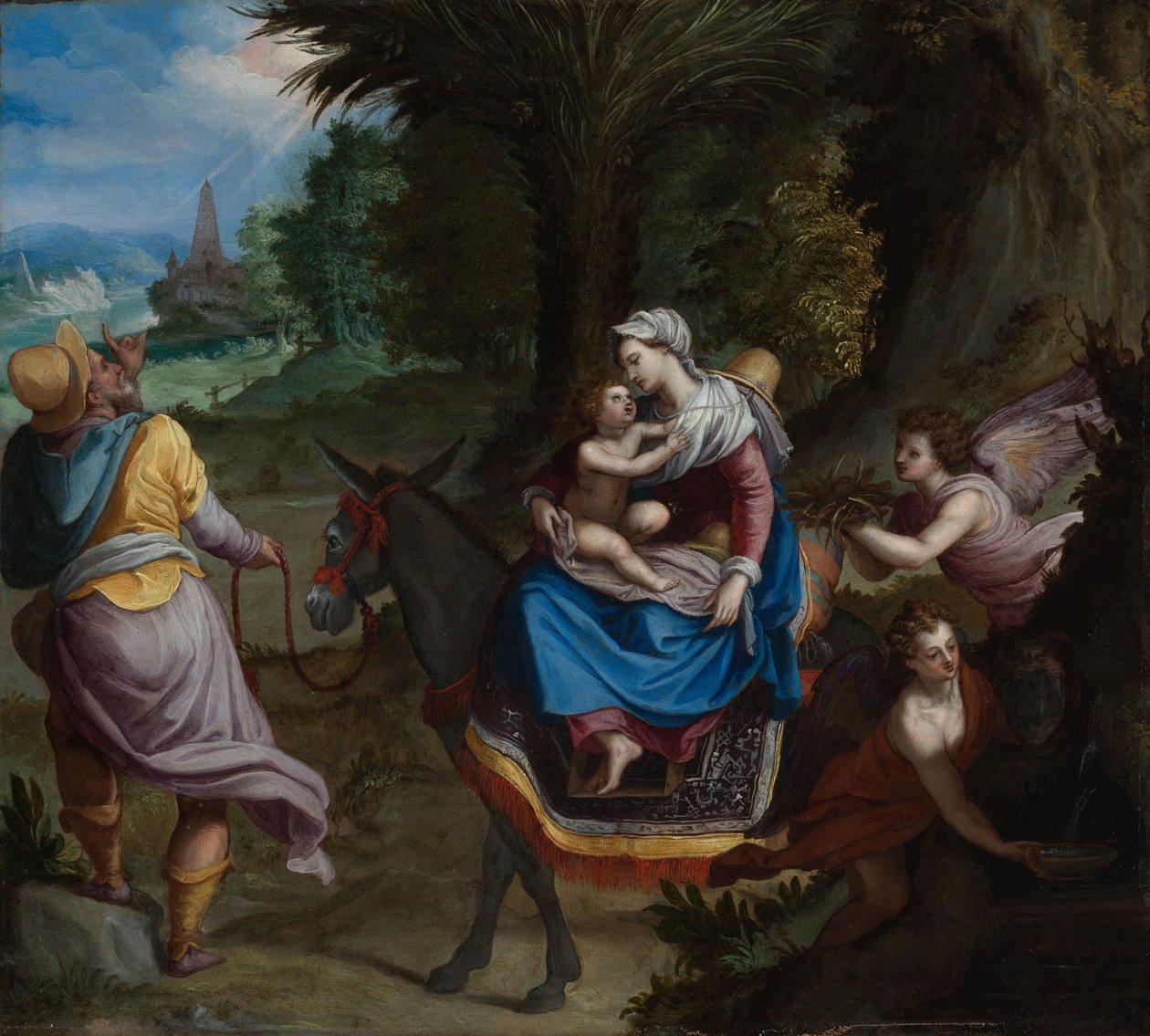 Útěk do Egypta od Alessandro Allori