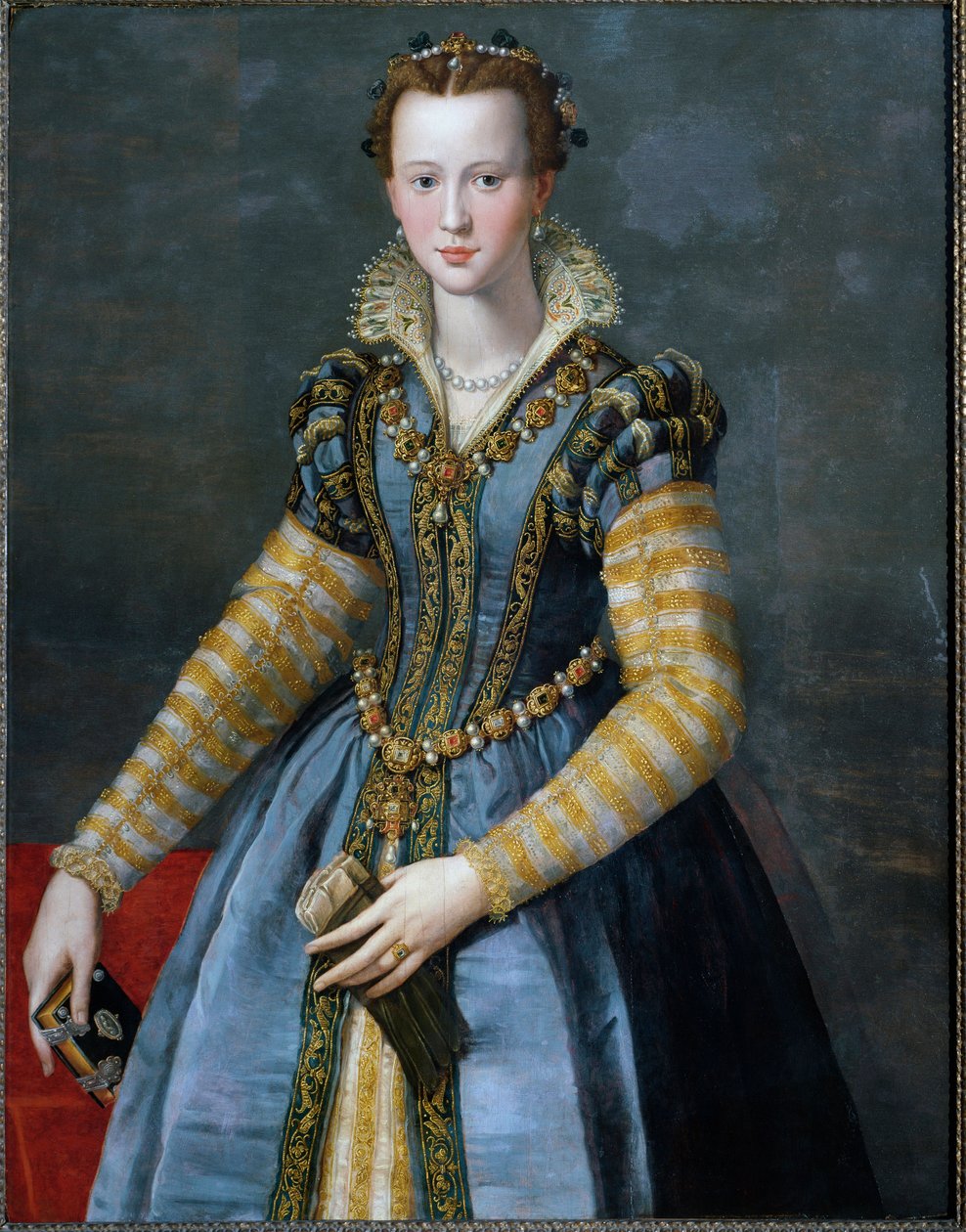 Portrét Marie Medicejské, manželky Jindřicha IV. a matky Ludvíka XIII od Alessandro Allori