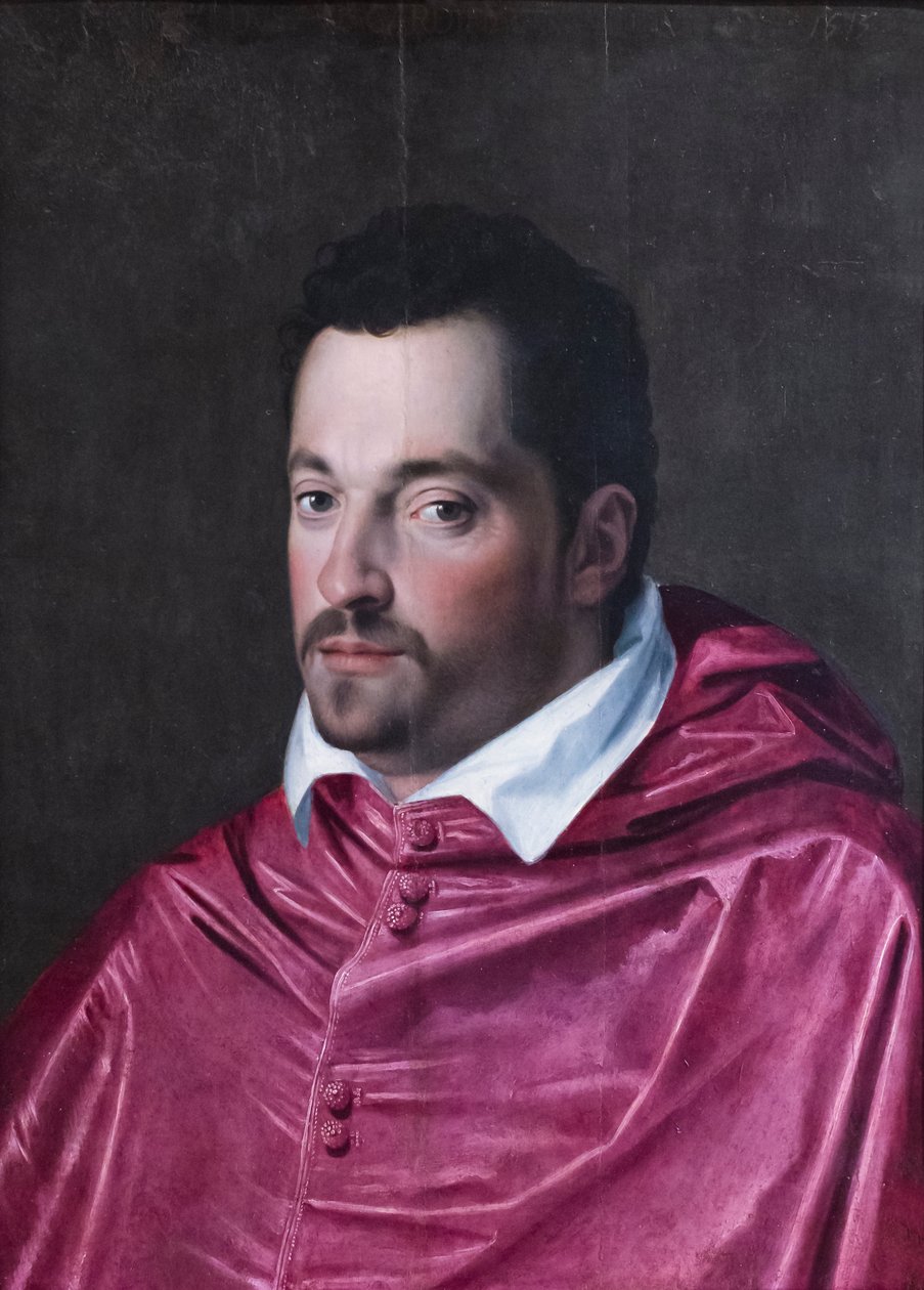 Kardinaali Ferdinando Medicin muotokuva od Alessandro Allori