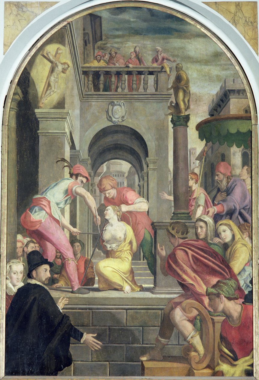 Umučení svaté Agáty, 1585 od Alessandro Allori
