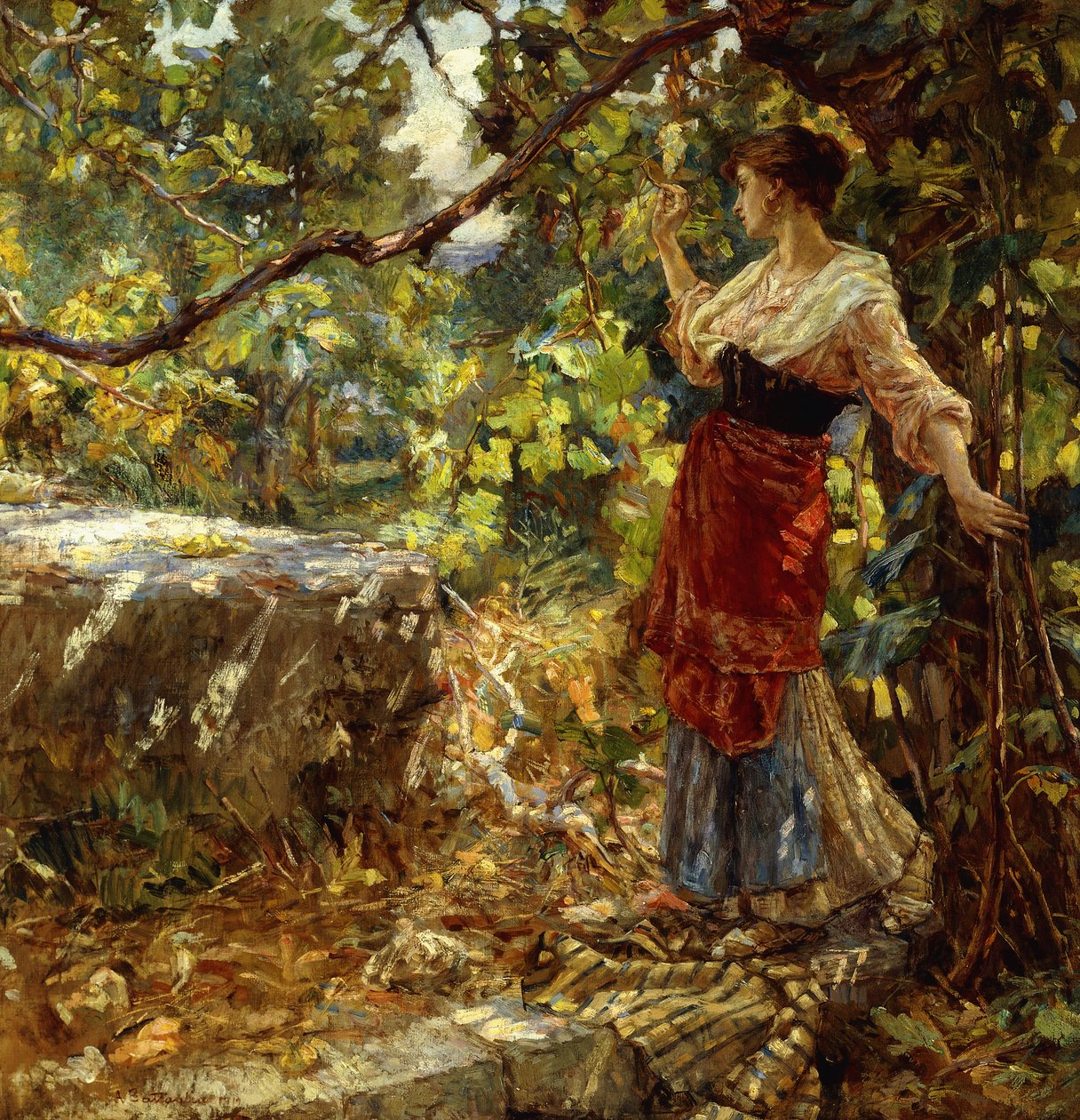 Vzdálené myšlenky, 1919 od Alessandro Battaglia