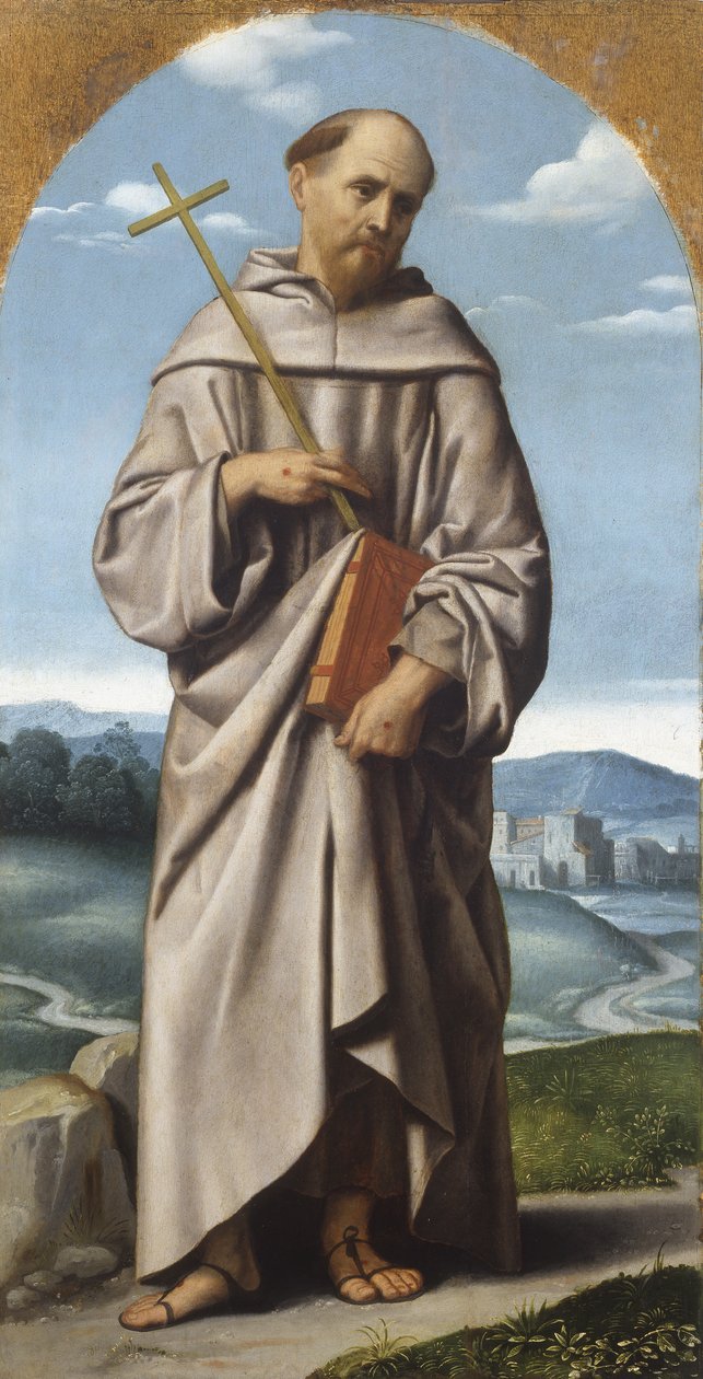 Sv. František, kolem roku 1529 (olej na plátně) od Alessandro Bonvicino Moretto