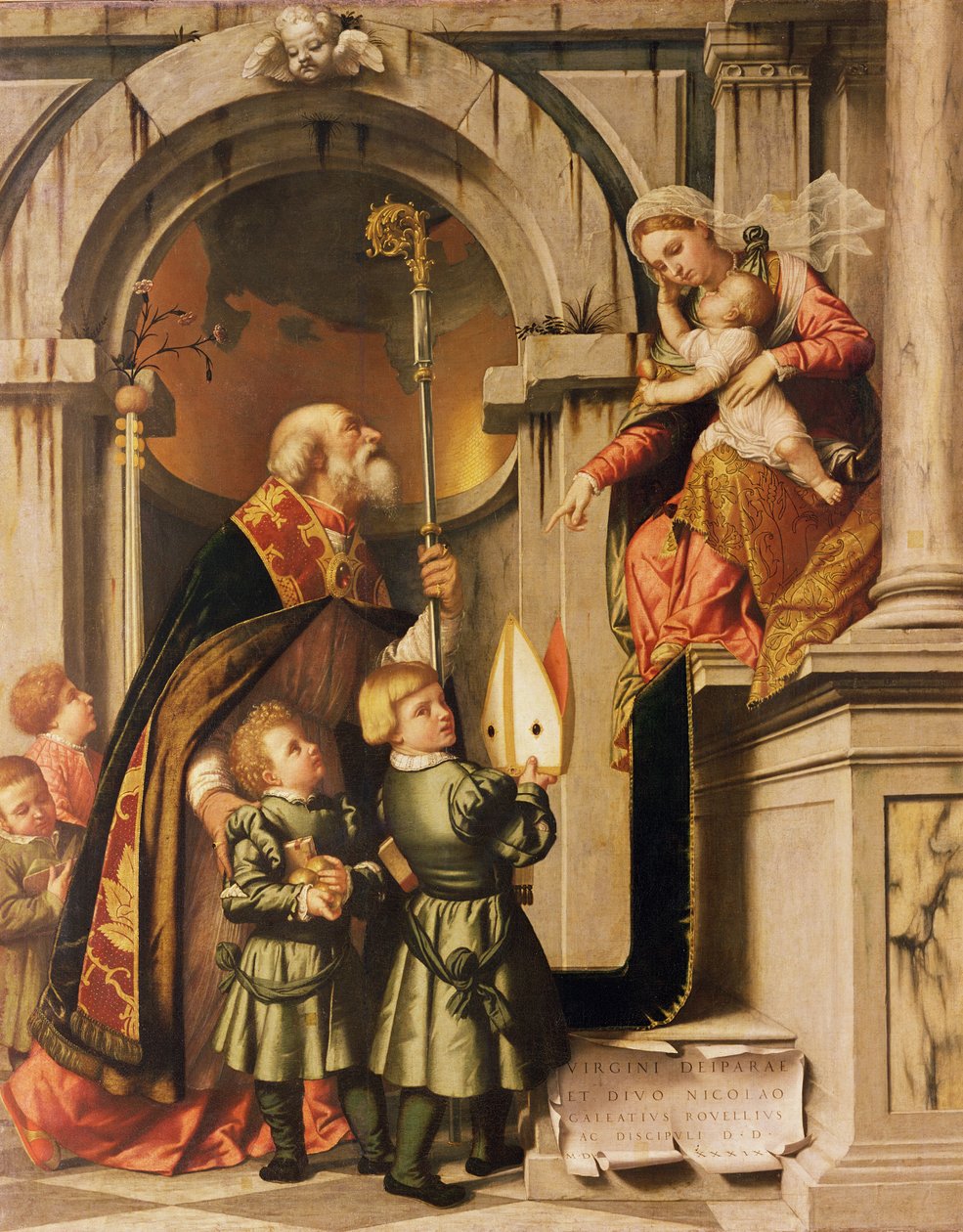 Pala Rovelli, 1539 od Alessandro Bonvicino Moretto