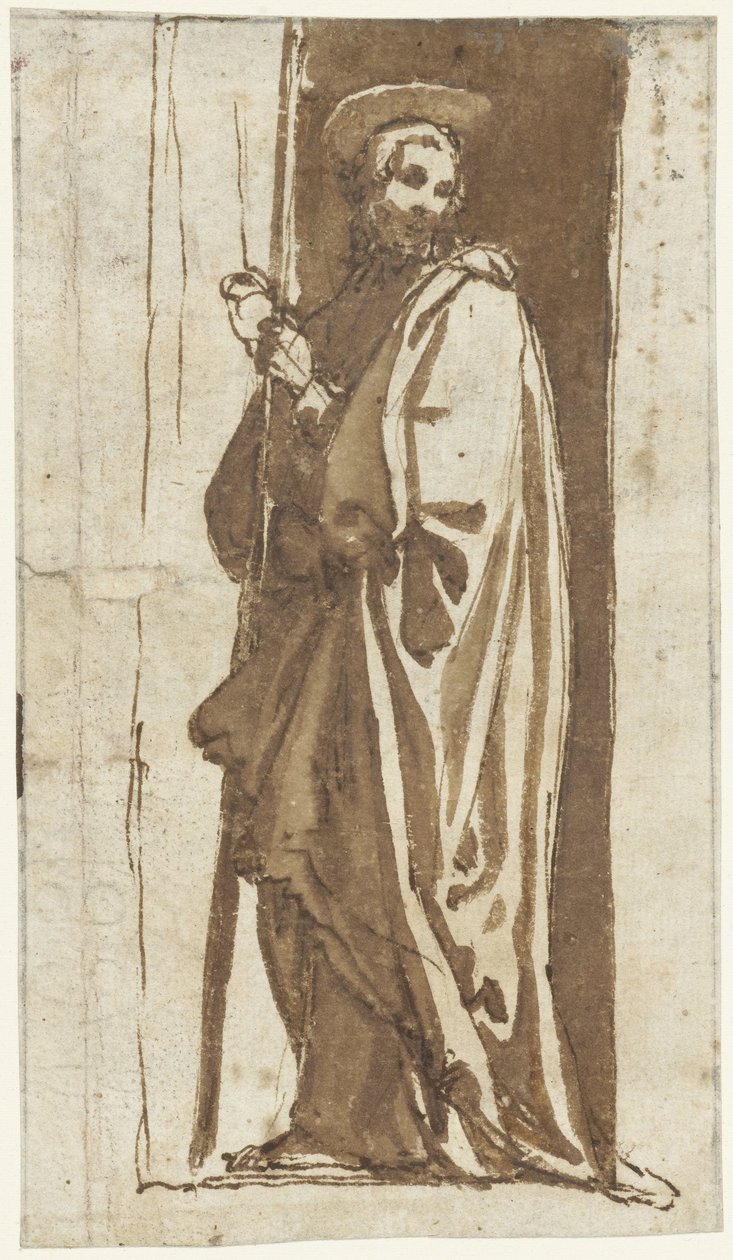 Stojící svatý ve výklenku (Jan Křtitel?) od Alessandro Casolani (possibly)