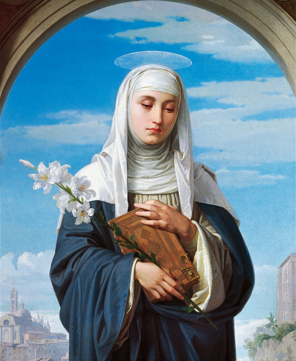Svatá Kateřina Sienská od Alessandro Franchi