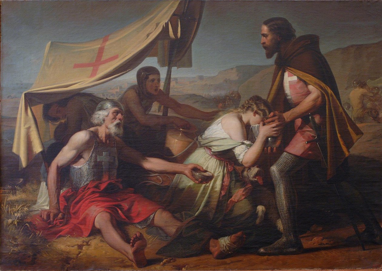 Žízeň utrpěla prvními křižáky, 1852 od Alessandro Guardassoni