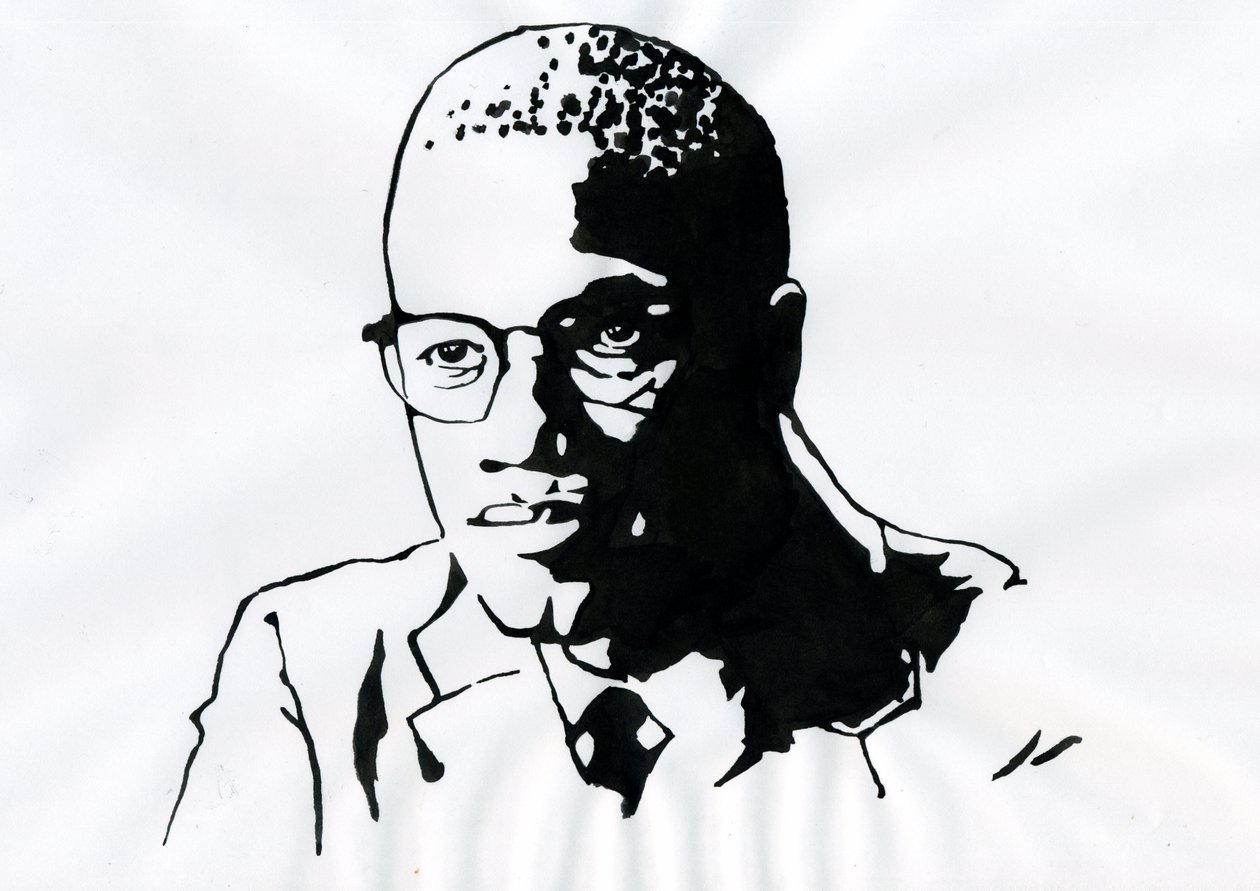 Malcolm X (1925-1965) Afroamerický aktivista od Alessandro Lonati
