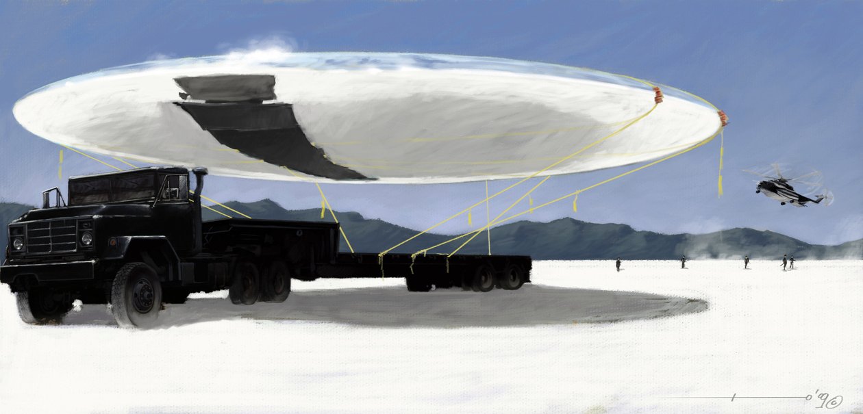 Záhadné jevy: zachycení létajícího talíře (UFO nebo ufo) americkou tajnou službou v Nevadské poušti ve Spojených státech. Kresba Alessandro Lonati od Alessandro Lonati