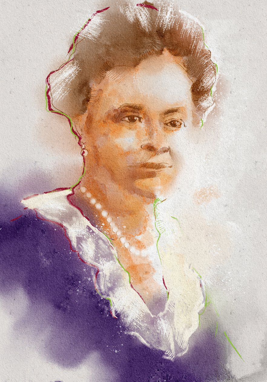 Portrét Farmakolog Gertrudy. Elion, 2023 (ilustrace) od Alessandro Lonati