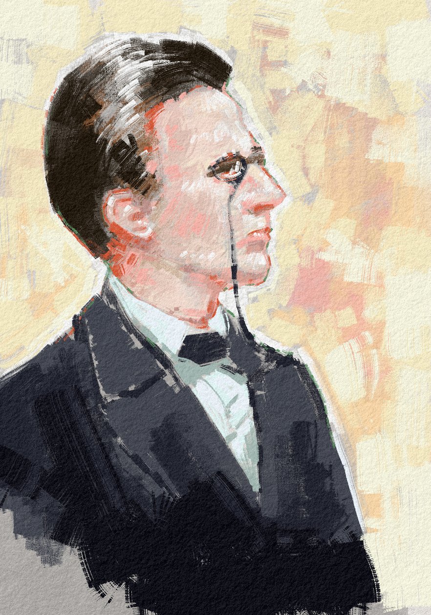 Portrét mladého vědce Maxe Plancka, 2023 (ilustrace) od Alessandro Lonati