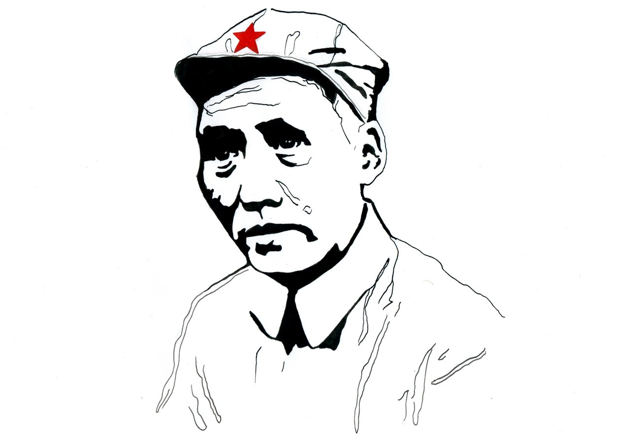 Portrét čínského komunistického revolucionáře a zakladatele Čínské lidové republiky Mao Ce-tunga od Alessandro Lonati