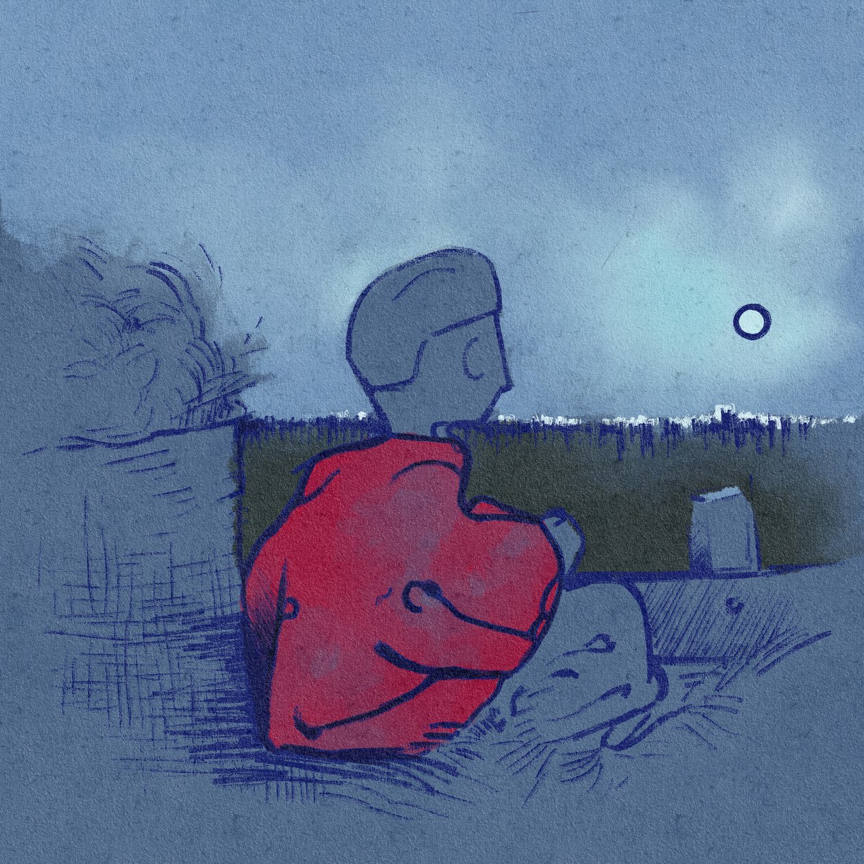 Portrét Egòrusky překračující step na voze (ilustrace) od Alessandro Lonati