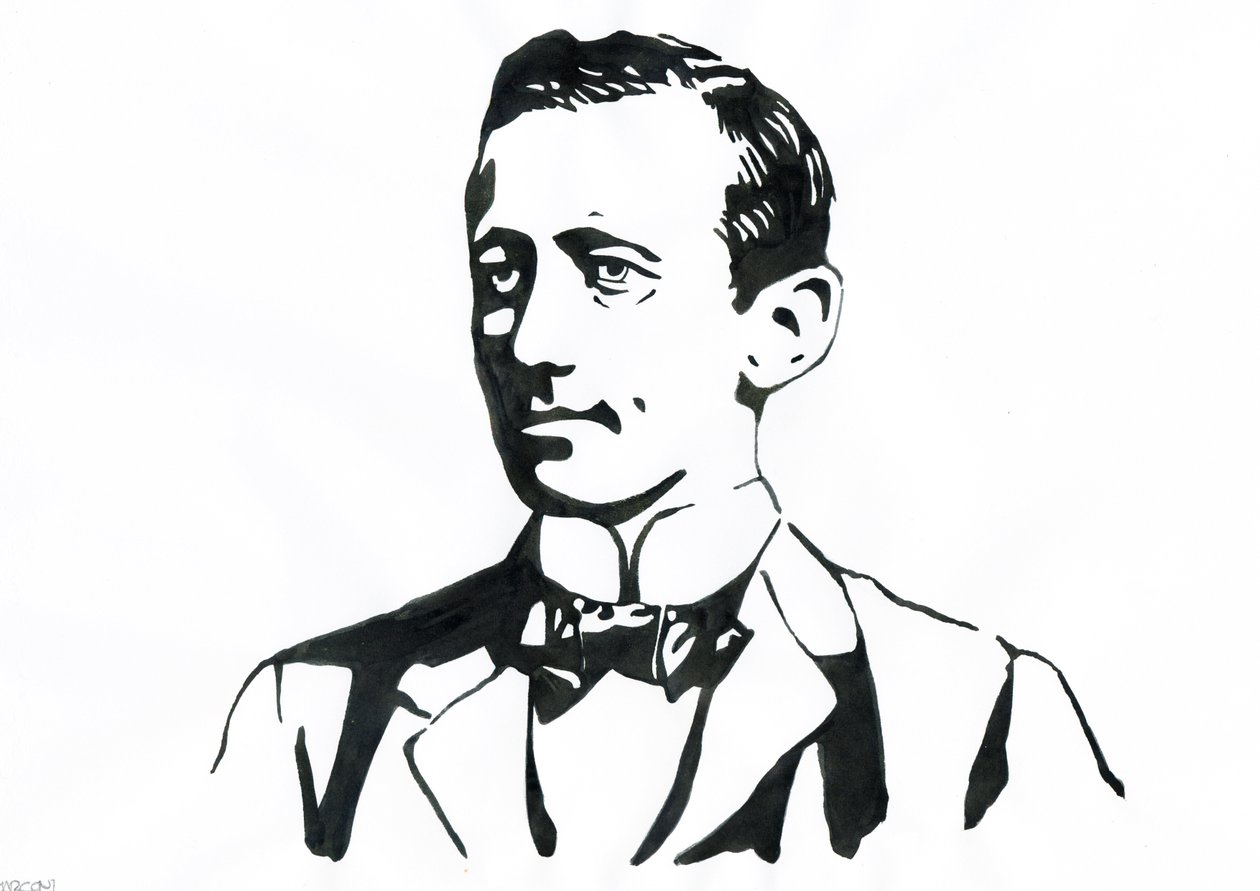 Guglielmo Marconin (1874-1937), italialaisen fyysikon, lennättimen keksijän muotokuva od Alessandro Lonati