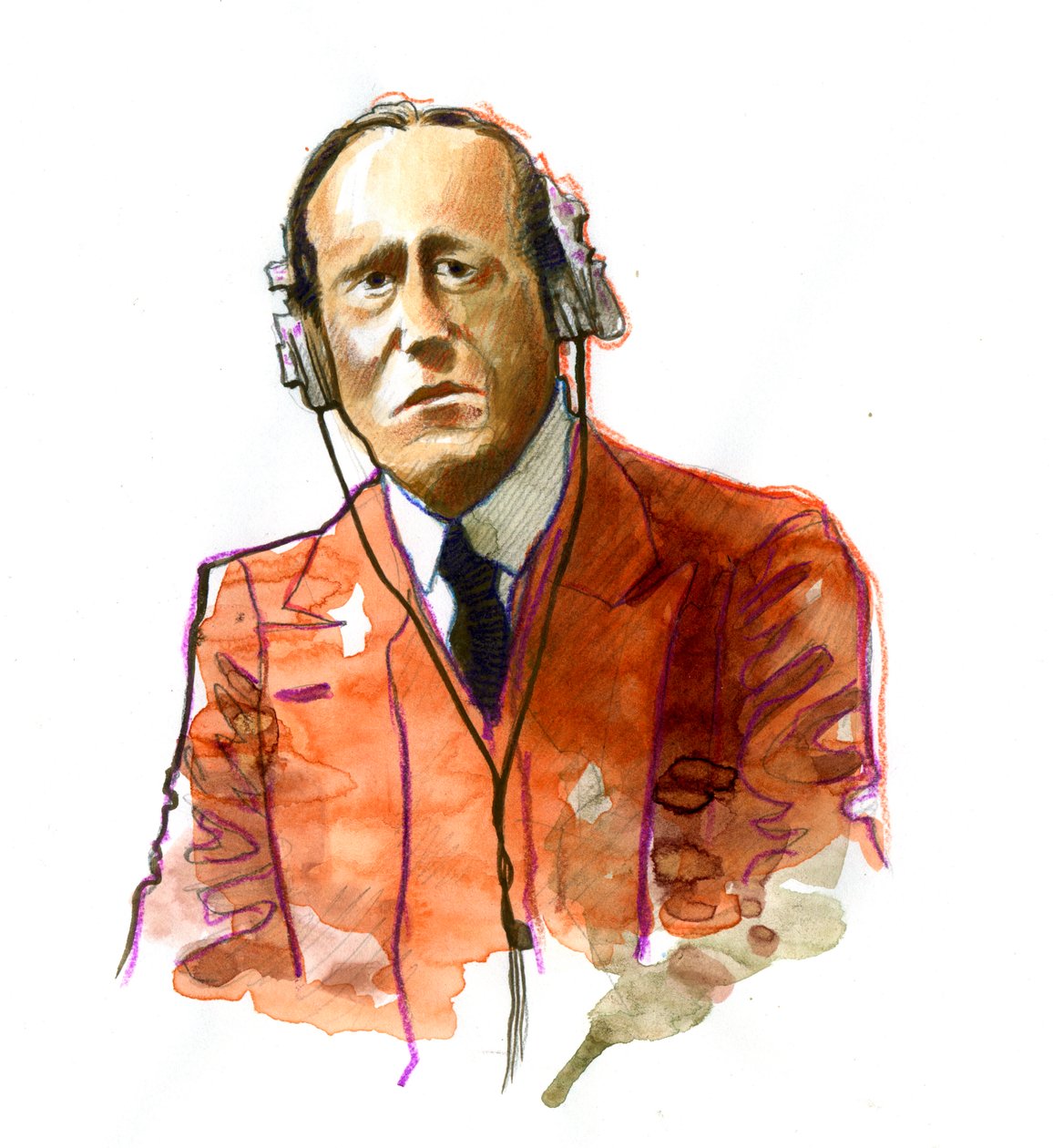 Portrét Guglielma Marconiho (1874-1937), italského fyzika, vynálezce telegrafu od Alessandro Lonati
