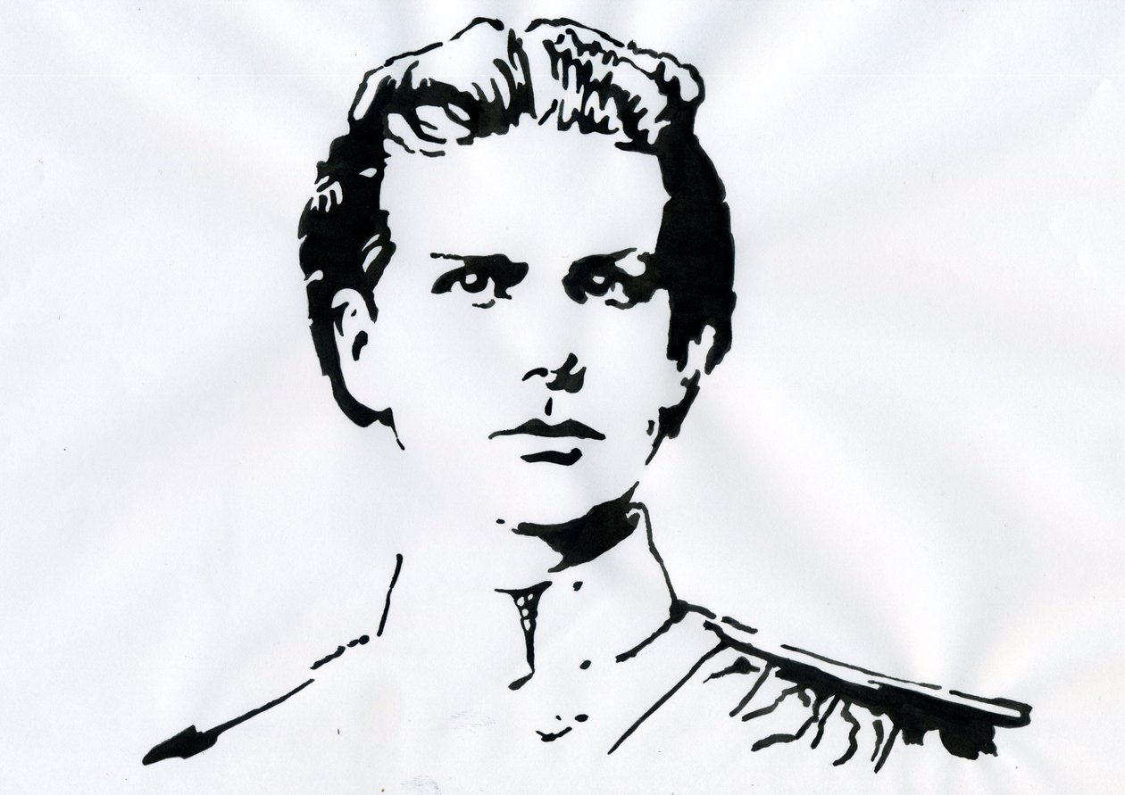Portrét Ludvíka II de Baviere (Ludwig Otto Friedrich Wilhelm von Wittelsbach od Alessandro Lonati