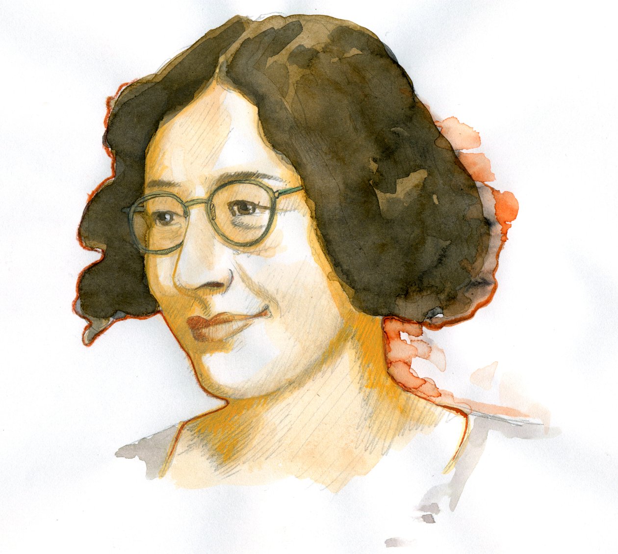 Portrét Simone Weilové (1909-1943), francouzské filozofky od Alessandro Lonati