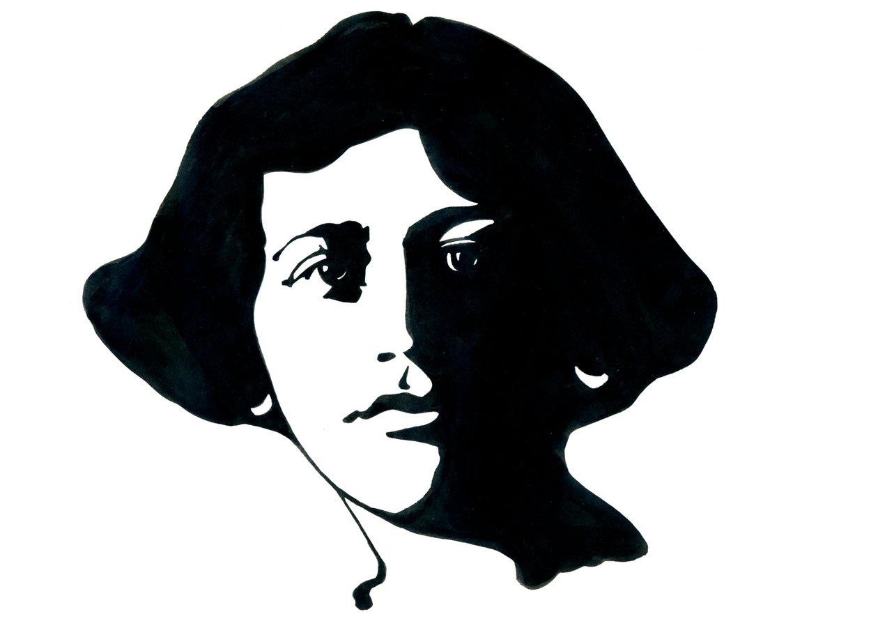 Simone Weilin (1909-1943), ranskalaisen filosofin muotokuva od Alessandro Lonati