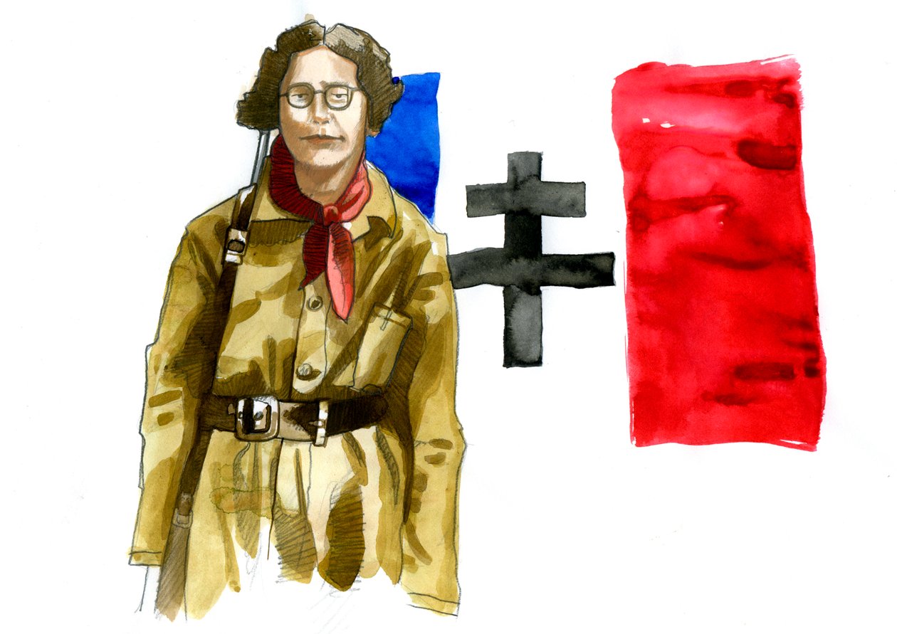 Portrét Simone Weilové (1909-1943), francouzské filozofky od Alessandro Lonati