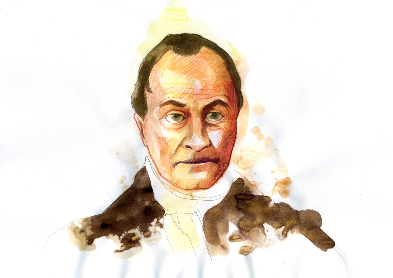 Portrét francouzského filozofa Auguste Comte (1798-1857) (francouzský filozof Auguste Comte) od Alessandro Lonati