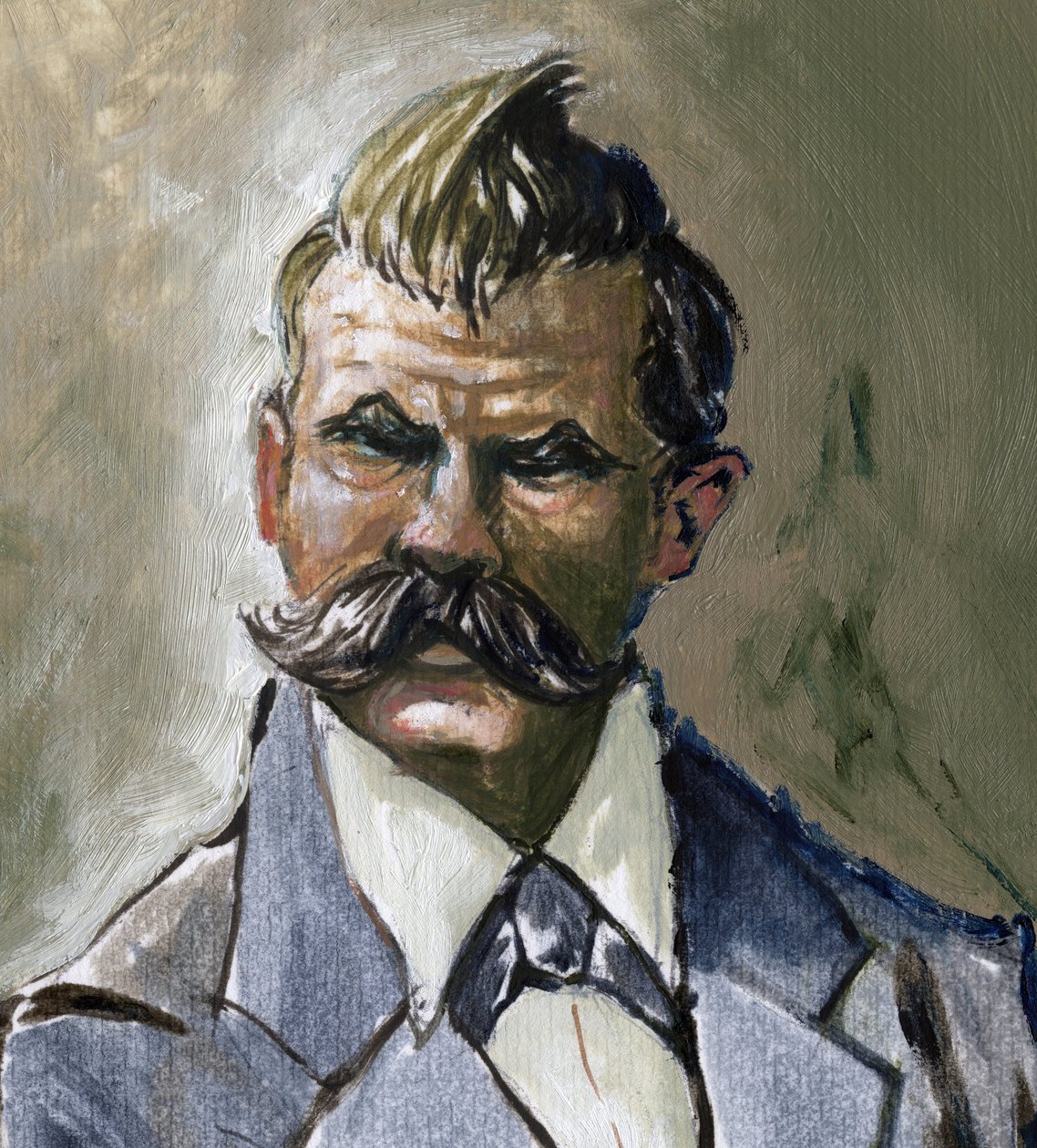 Portrét německého filozofa Friedricha Nietzscheho (1844-1900). od Alessandro Lonati