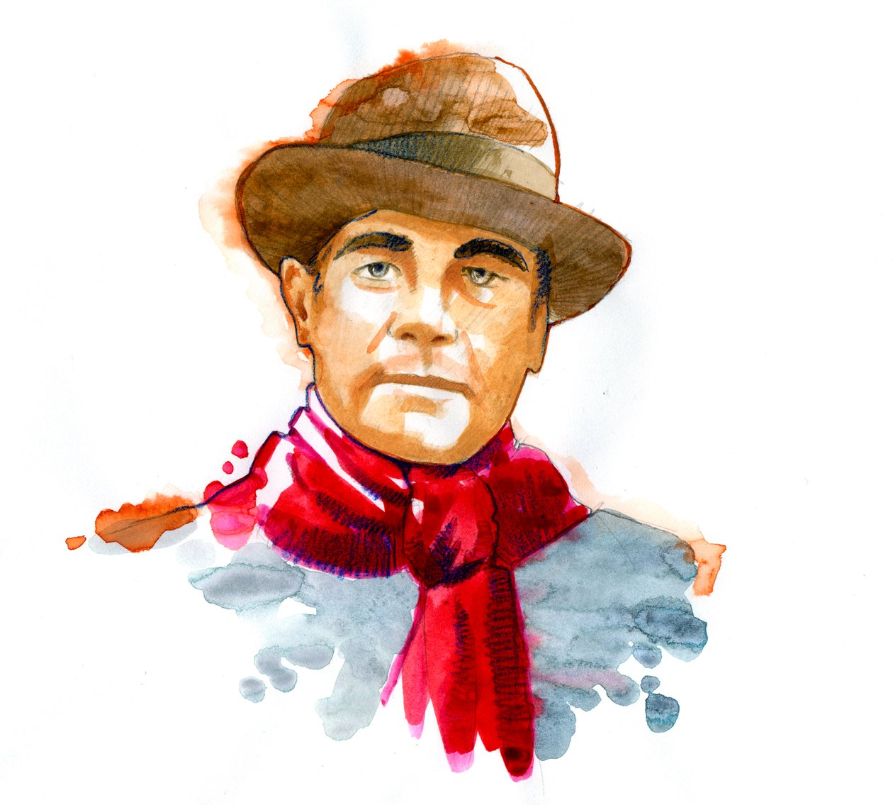 Portrét prefetovaného a odolného Francouze Jeana Moulina (1899-1943) od Alessandro Lonati